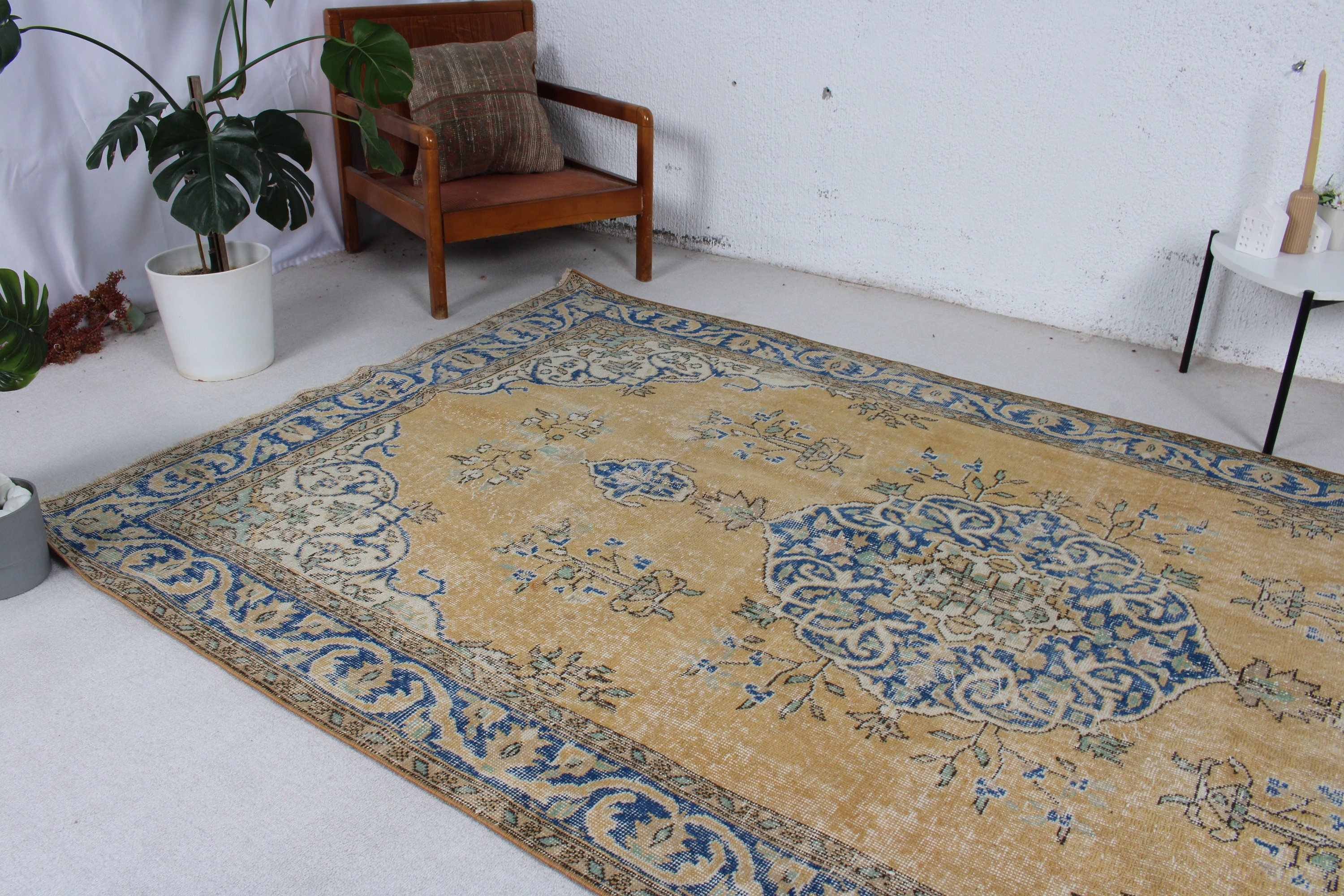 Yatak Odası Halısı, 5.6x9.4 ft Büyük Halı, Türk Halıları, Büyük Vintage Halılar, Vintage Halı, Modern Halılar, El Yapımı Halılar, Yün Halılar, Bronz Havalı Halılar