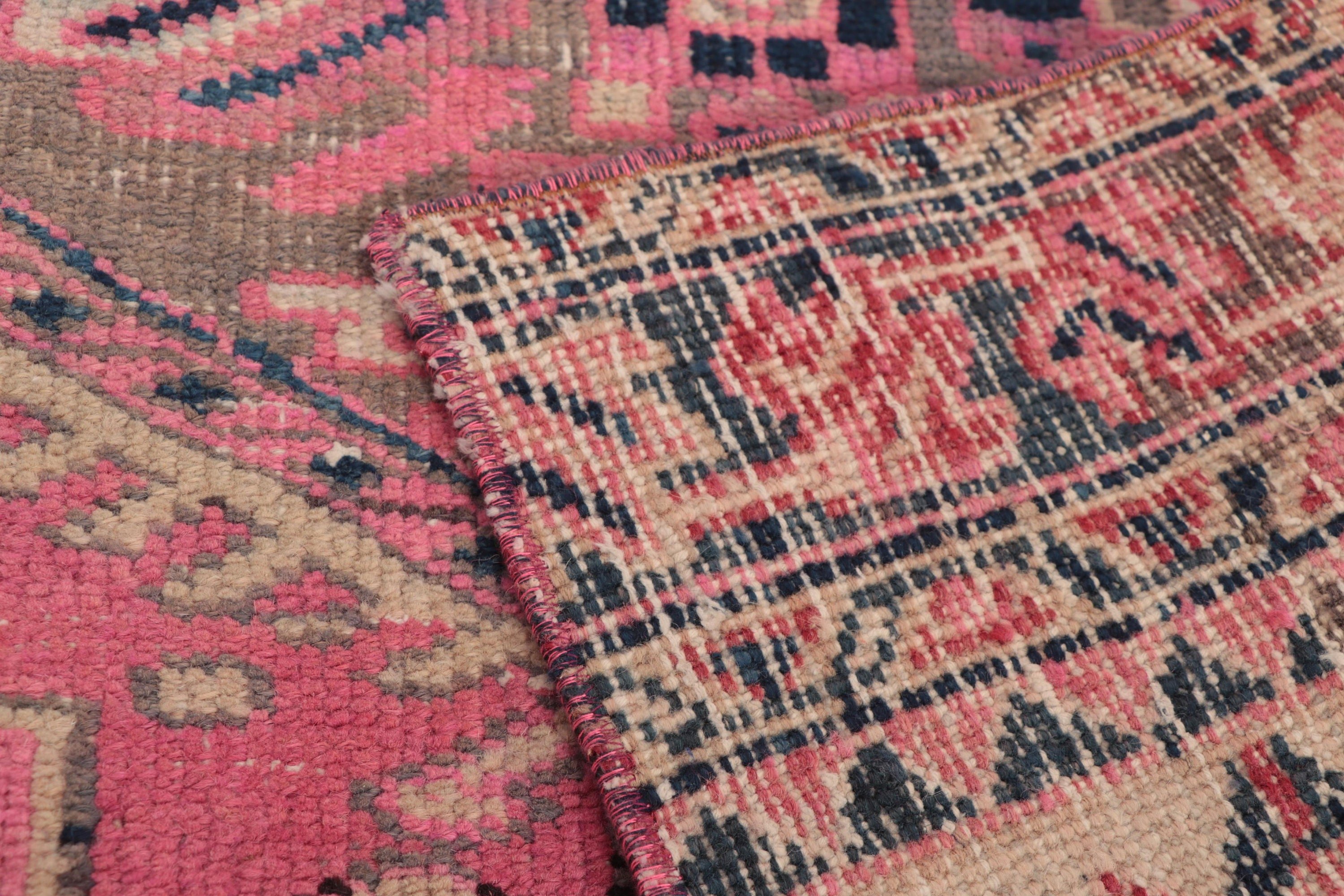 3.1x3.5 ft Small Rug, Outdoor Rug, Bedroom Rugs, Vintage Rug, Luxury Rugs, Turkish Rugs, Pink Bedroom Rug, Small Area Rugs, Bathroom Rugs