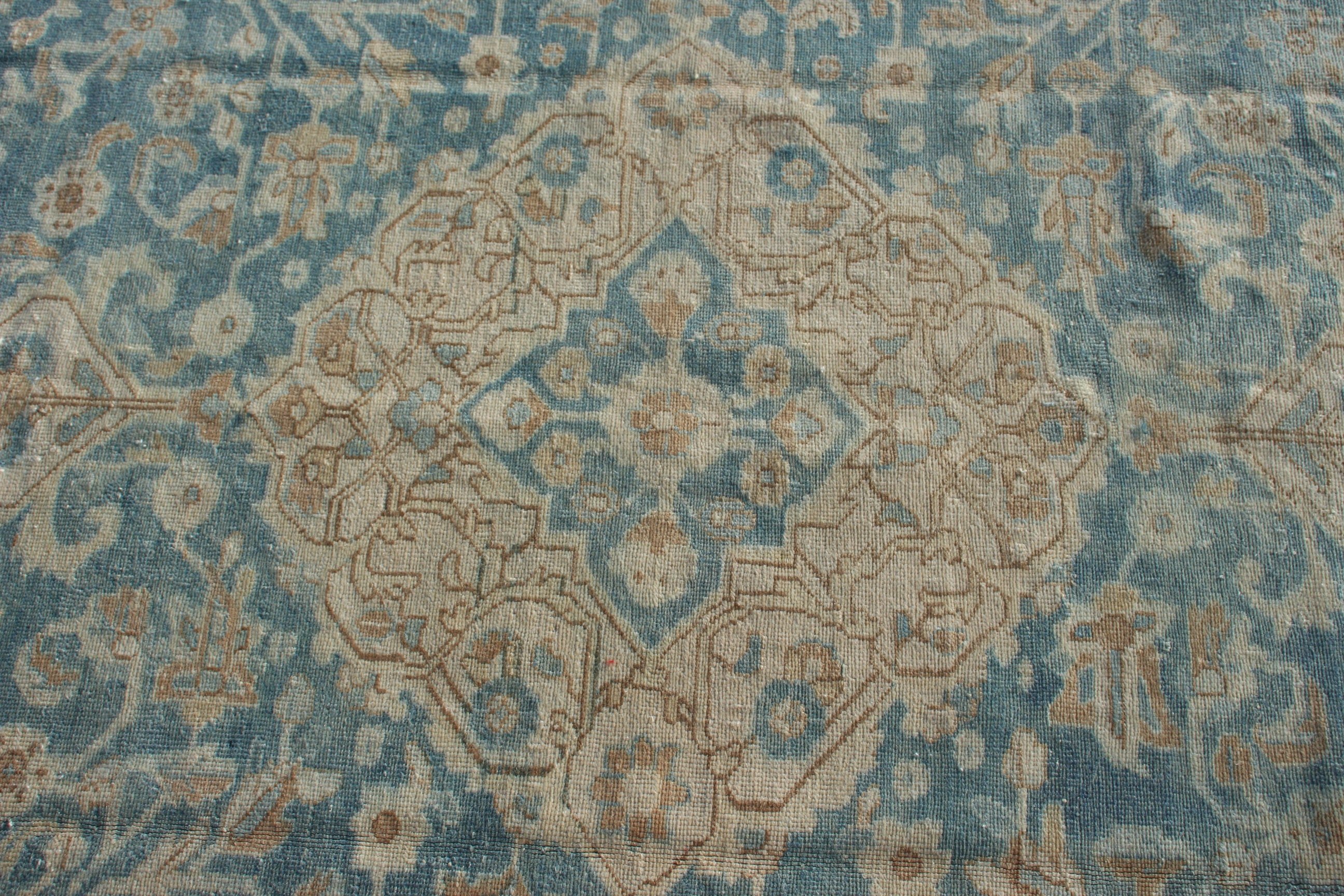 Bej Yün Halılar, Vintage Halılar, 7.1x10.1 ft Büyük Boy Halı, Ev Dekorasyonu Halıları, Oryantal Halı, Salon Halısı, Boho Halısı, Türk Halısı, Yemek Odası Halıları