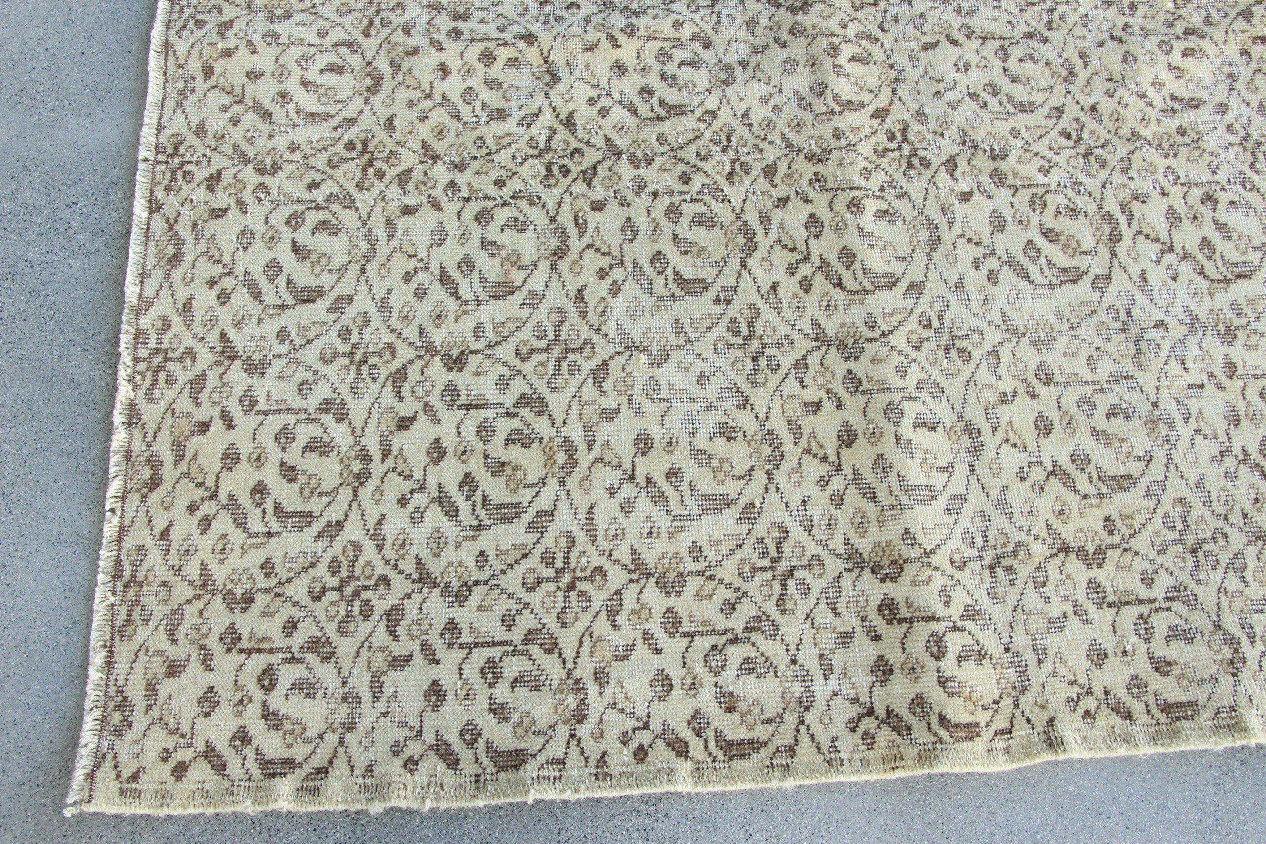 Saloon Rugs, Vintage Rugs, Salon Rugs, 9x9.1 ft Oversize Rugs, Beige Antique Rugs, Oriental Rugs, Turkish Rug, Floor Rug, Modern Rugs