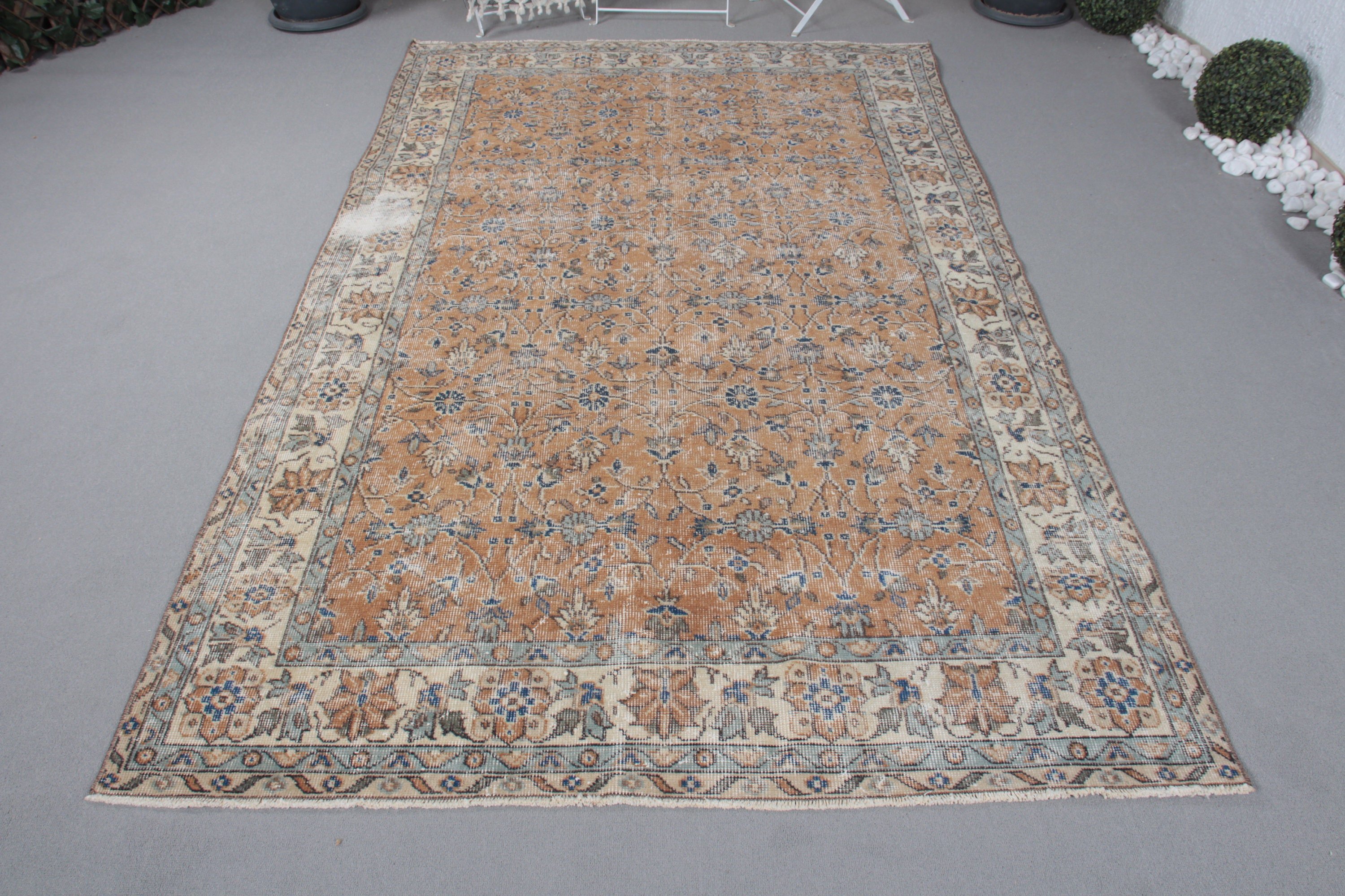 Antika Halılar, Yatak Odası Halıları, Türk Halıları, Vintage Halılar, 5.1x8.6 ft Büyük Halılar, Kahverengi El Dokuma Halılar, Yer Halısı, Oturma Odası Halısı, Kabile Halısı