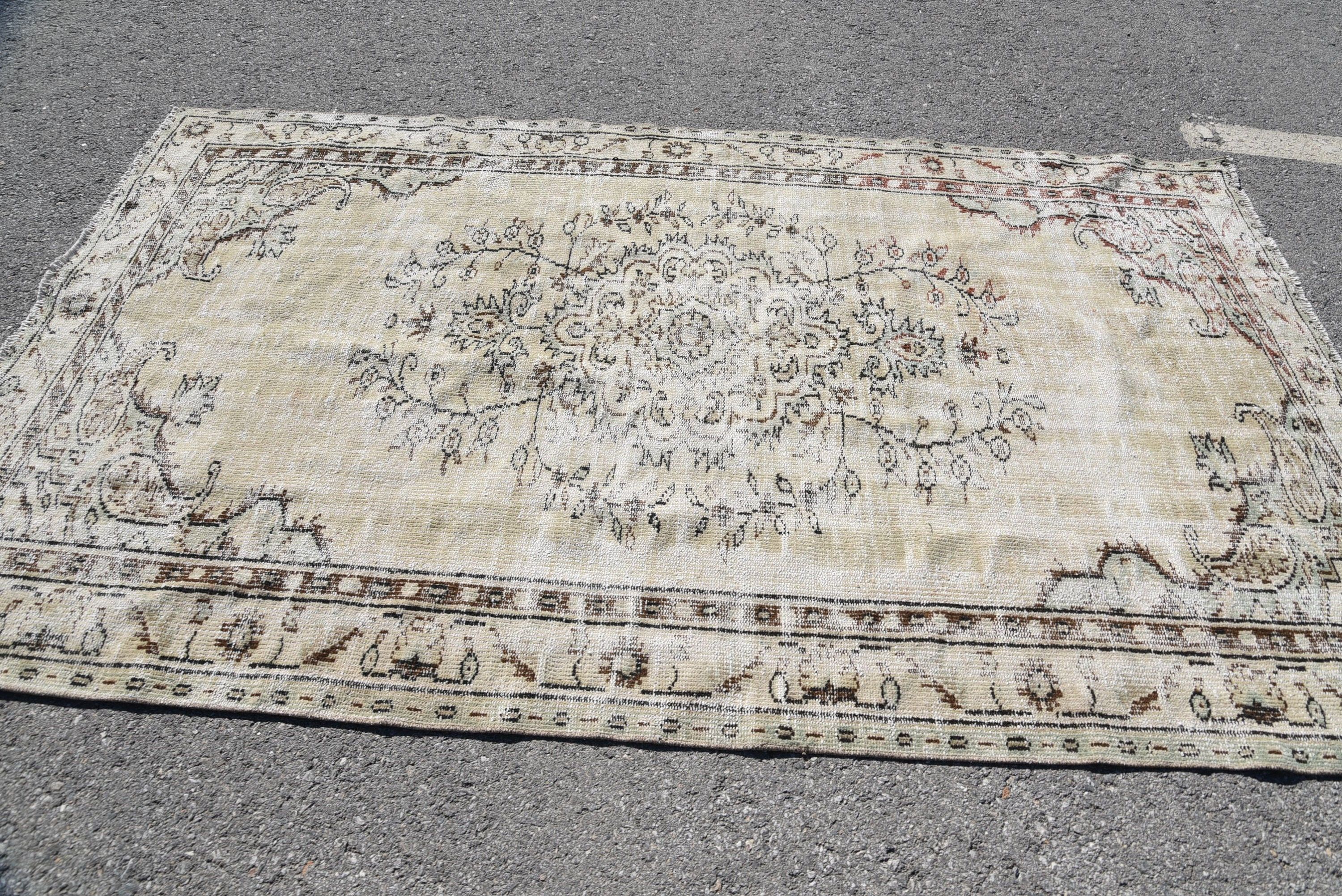 5.2x8.7 ft Büyük Halı, Yemek Odası Halıları, Yatak Odası Halısı, Türk Halısı, Salon Halısı, Yün Halısı, Oryantal Halı, Büyük Yün Halı Halıları, Vintage Halı