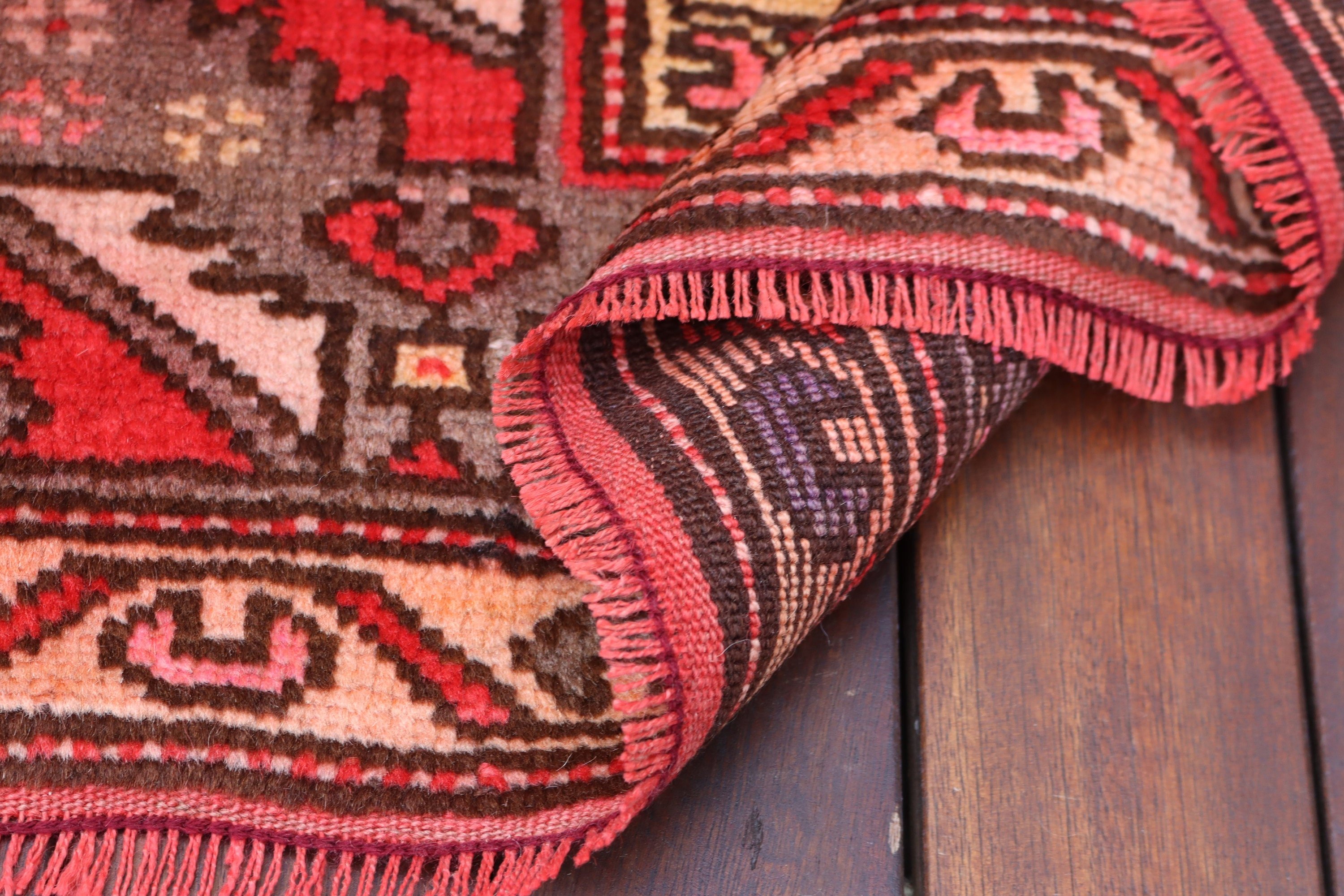 Türk Halısı, 3.5x5.7 ft Aksan Halıları, Kırmızı Oryantal Halılar, Dekoratif Halı, Vintage Halılar, Ev Dekor Halısı, Boho Vurgu Halısı, Yatak Odası Halıları