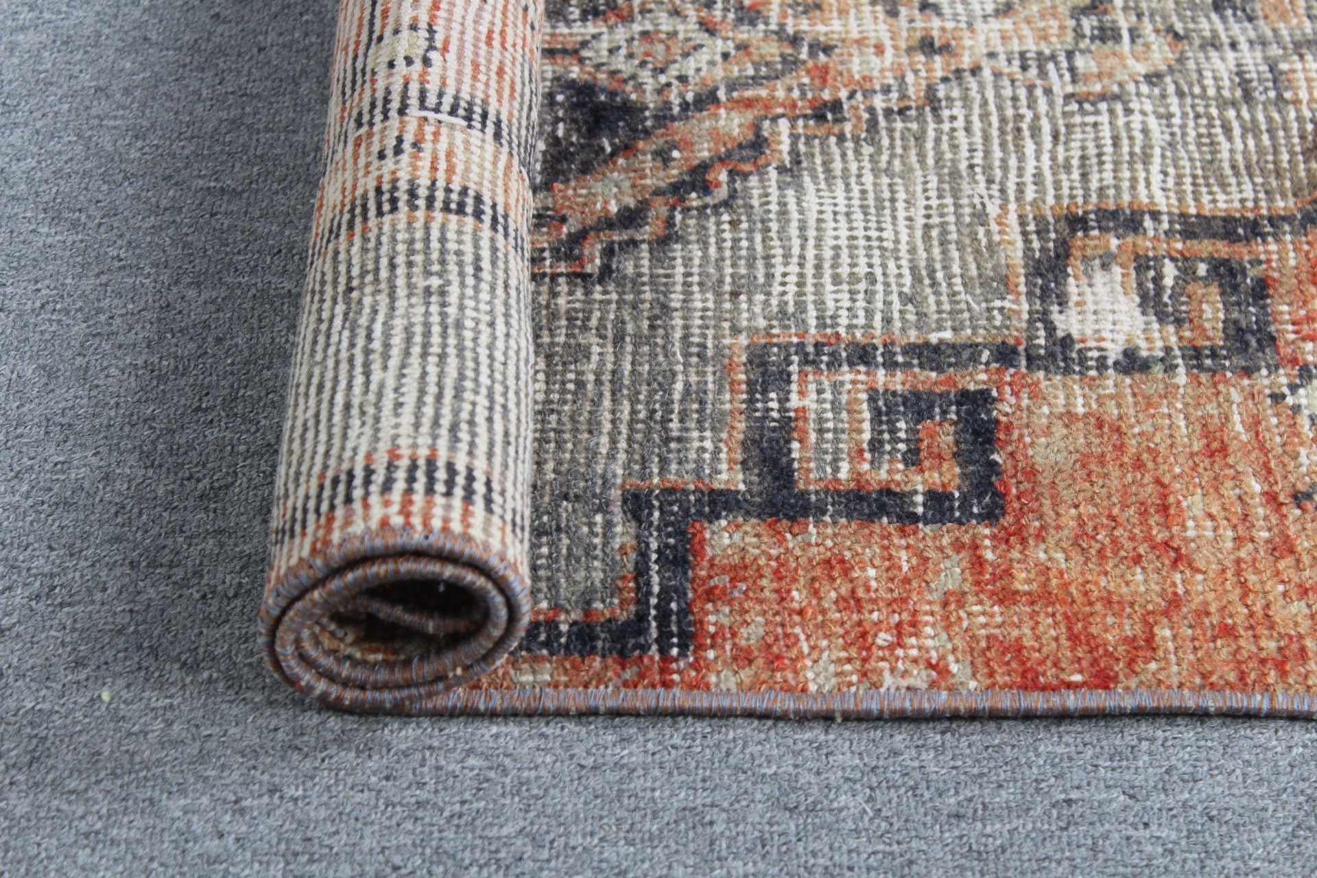 Rugs for Bathroom, Turkish Rugs, Kitchen Rug, Antique Rugs, Gray Cool Rug, 2.1x2.9 ft Small Rugs, Vintage Rug, Bedroom Rug, Moroccan Rug