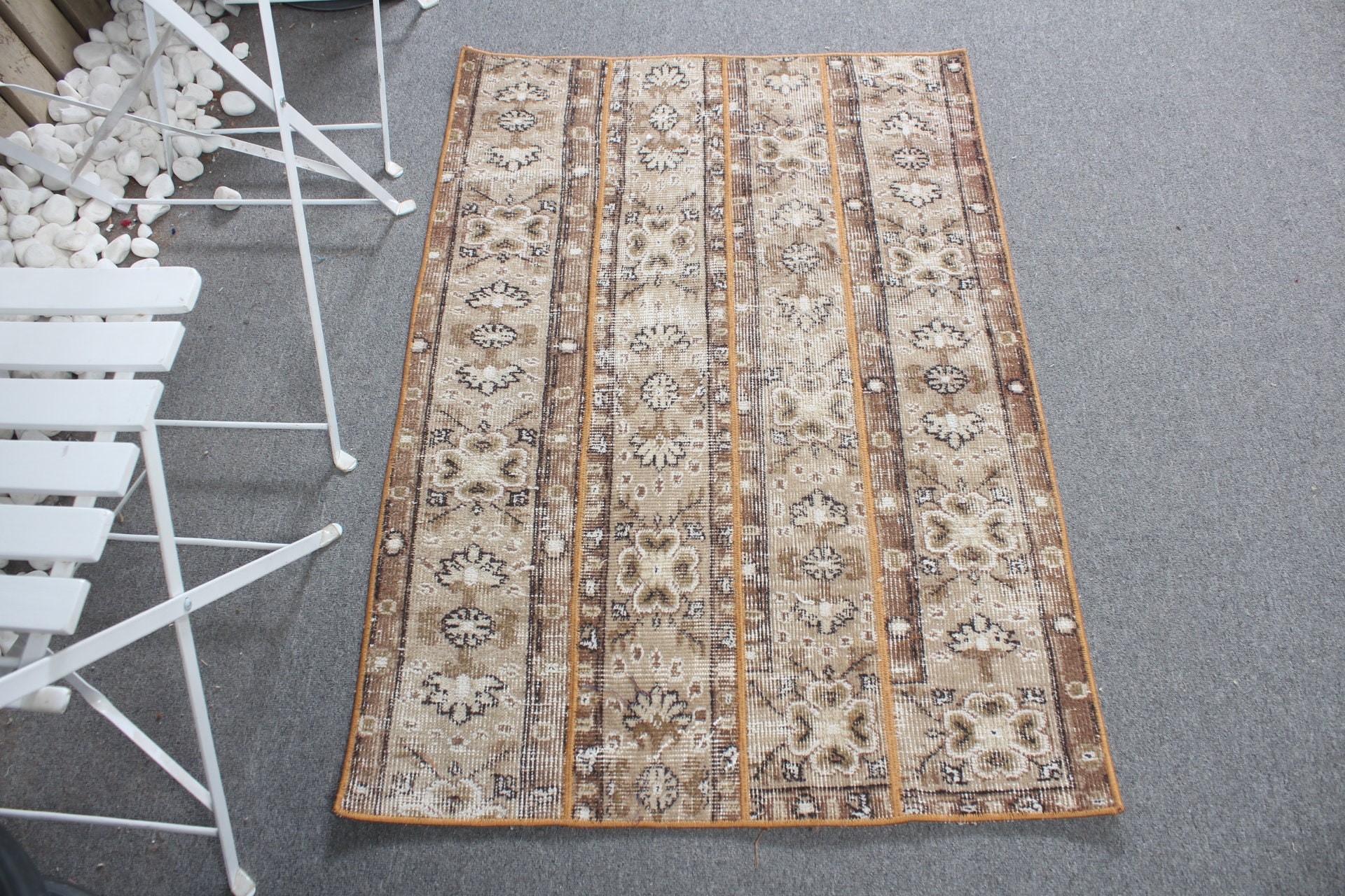 Beige Floor Rug, Bedroom Rug, Car Mat Rugs, Tribal Rug, Vintage Rug, Rugs for Entry, 2.7x4.2 ft Small Rugs, Turkish Rugs