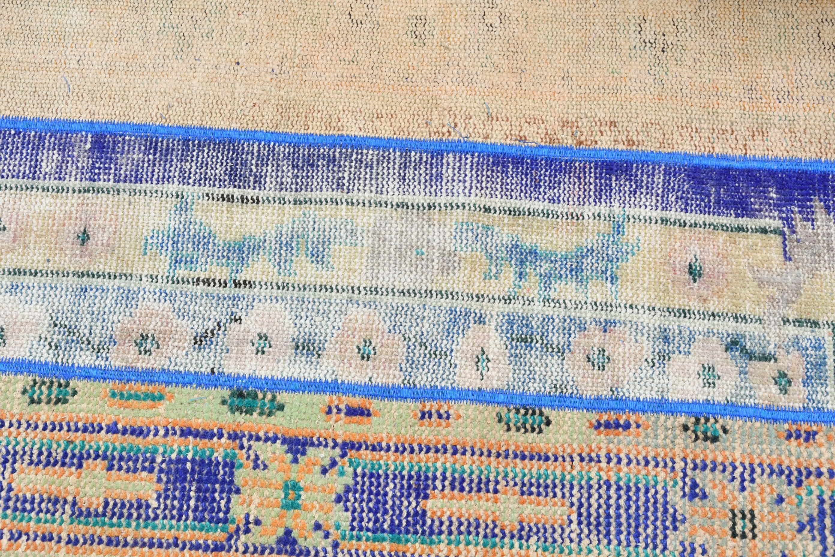 Vintage Rug, Home Decor Rug, Blue Home Decor Rugs, Turkish Rug, Old Rug, Door Mat Rug, Wall Hanging Rug, 2.4x5.1 ft Small Rugs, Antique Rug