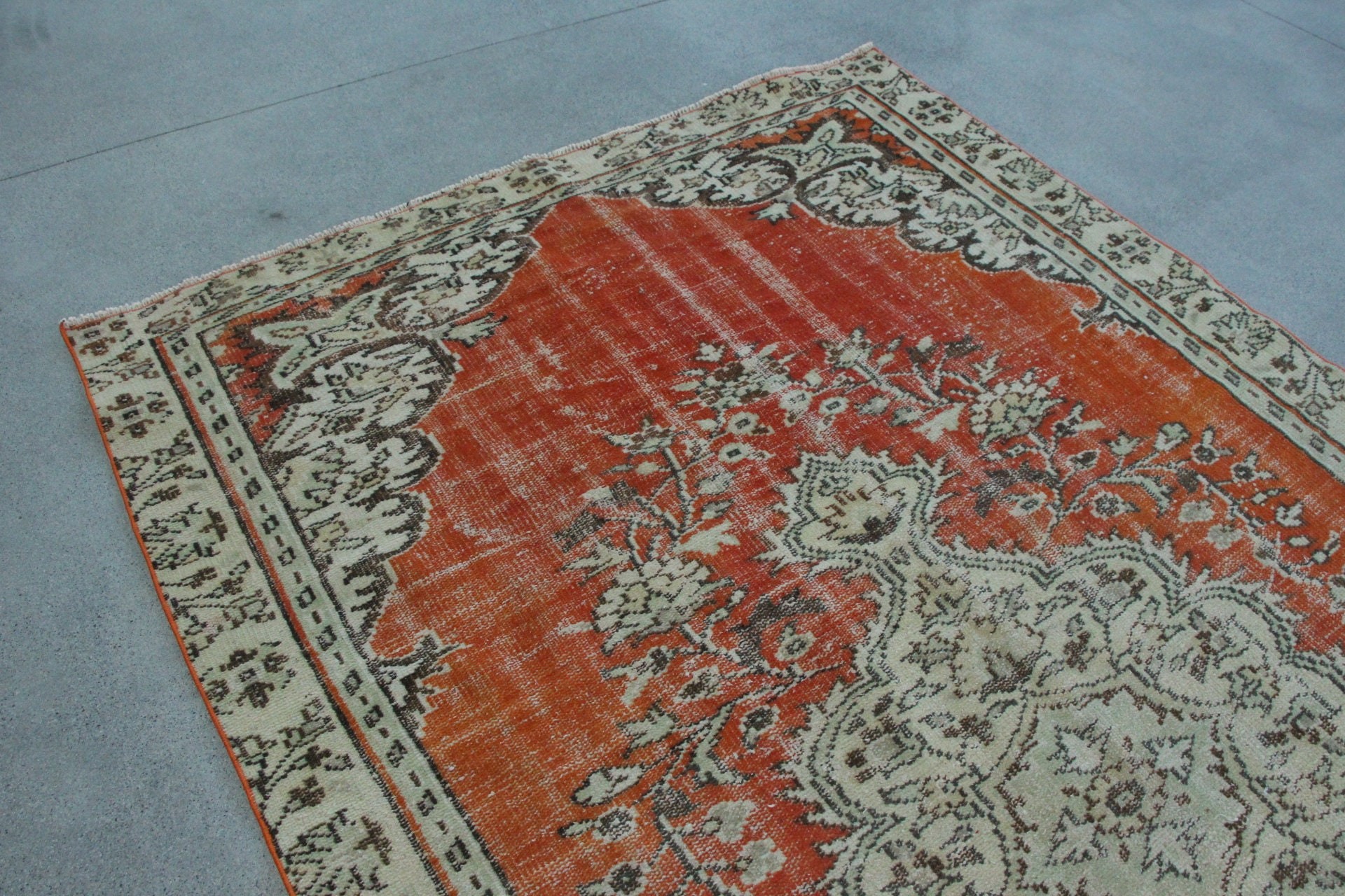 Salon Halısı, Mutfak Halısı, Salon Halıları, Büyük Vintage Halı Halıları, Yatak Odası Halısı, 5.6x9.5 ft Büyük Halı, Vintage Halı, Türk Halısı, Bej Yün Halı