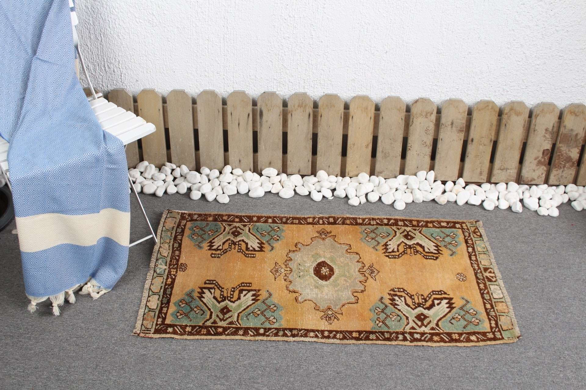 Mutfak Halısı, Vintage Halılar, 1.8x3.6 ft Küçük Halı, Fas Halıları, Ev Dekorasyonu Halıları, Banyo Halısı, Türk Halıları, Turuncu Yatak Odası Halısı, El Dokuma Halı