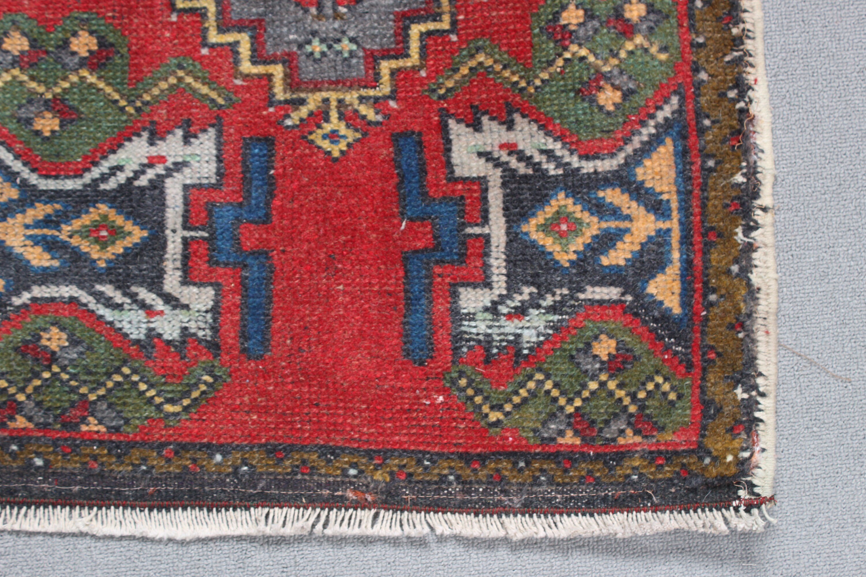 Ethnic Rugs, Car Mat Rugs, Turkish Rug, Home Decor Rug, 1.8x3.4 ft Small Rugs, Bedroom Rugs, Flatweave Rug, Vintage Rugs, Red Cool Rug