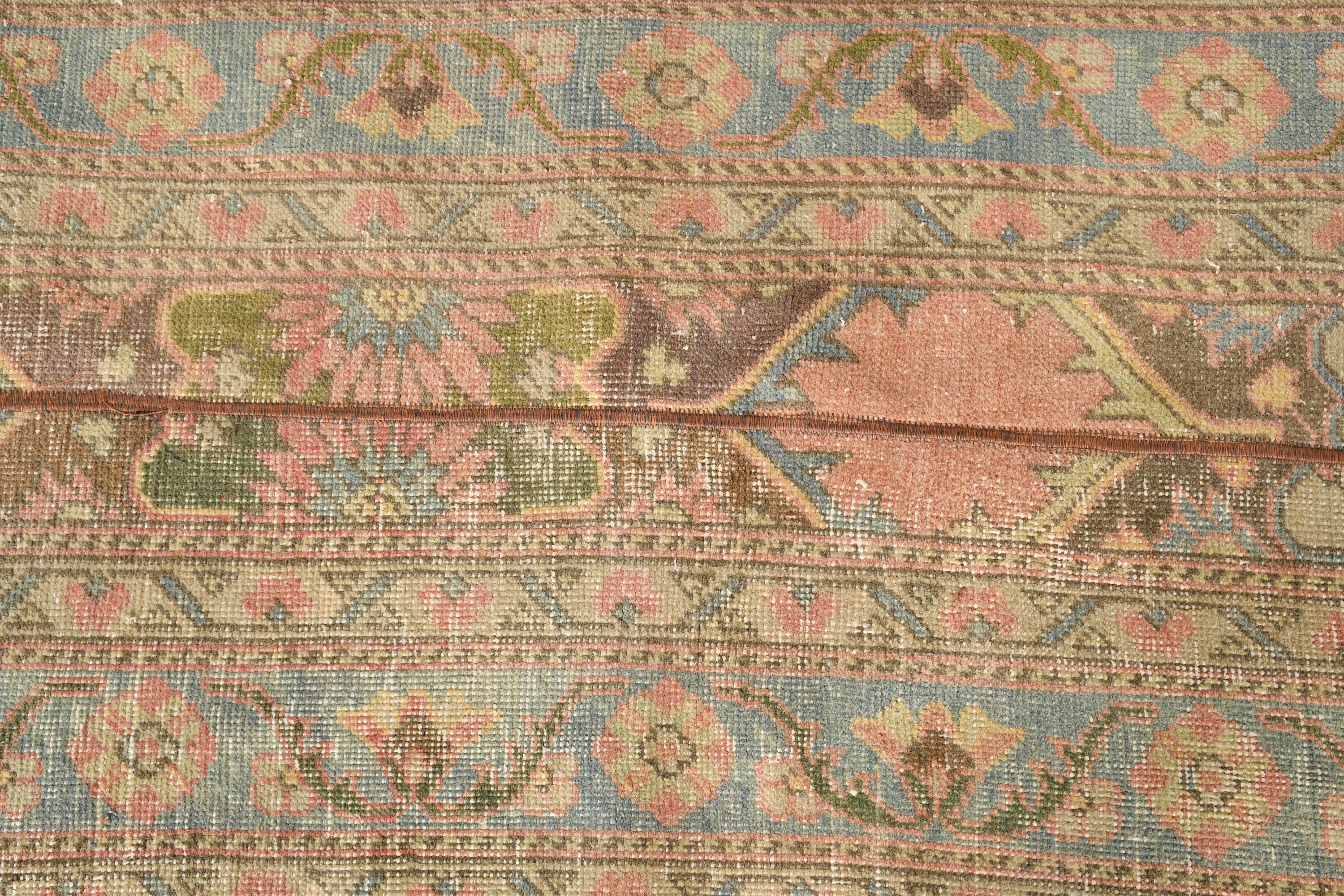 Vintage Halı, Paspas Halıları, Banyo Halısı, Soluk Halı, Türk Halısı, Ev Dekor Halısı, 2.2x5.1 ft Küçük Halı, Kahverengi Ev Dekor Halısı, Yer Halısı