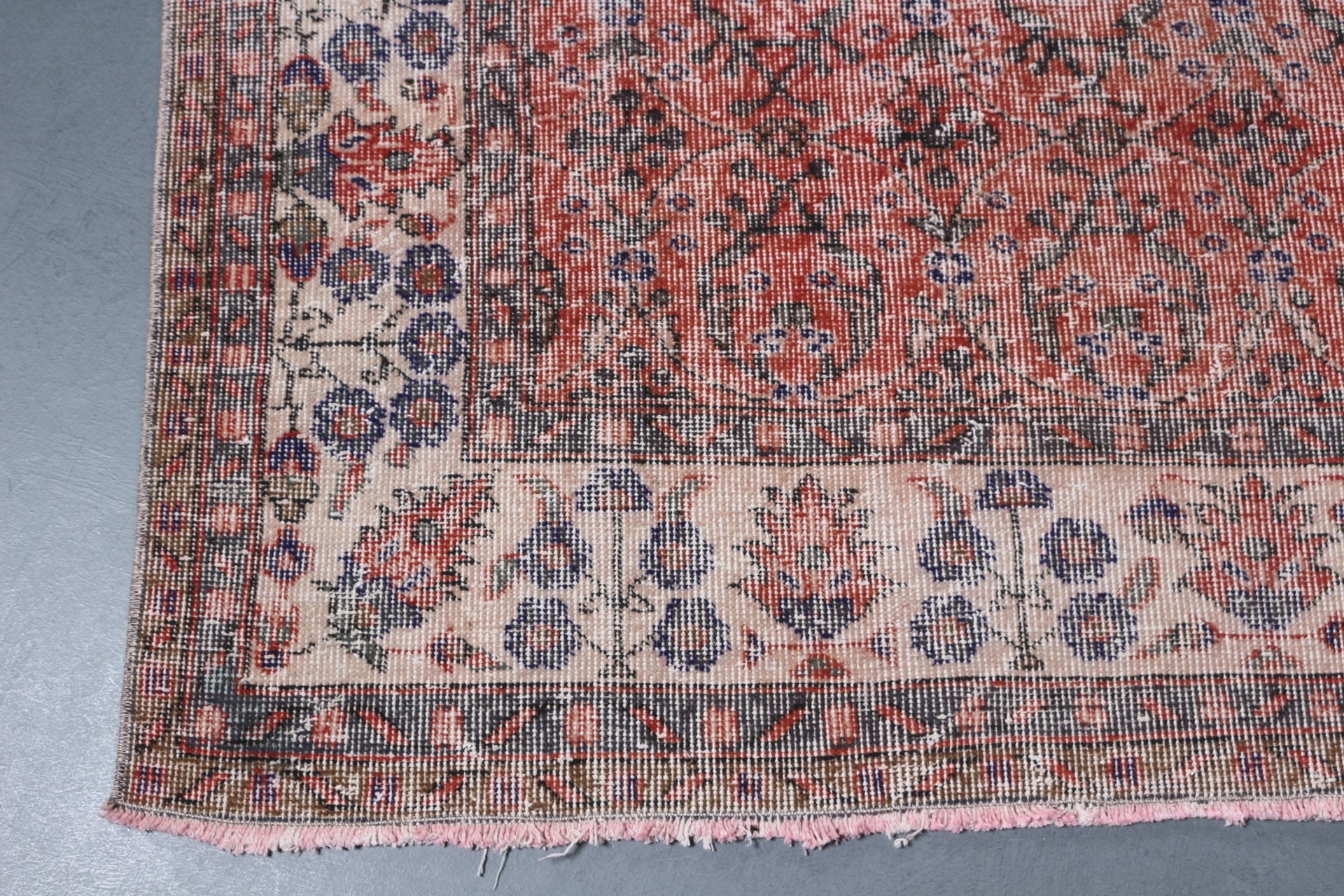 Kırmızı Yatak Odası Halıları, 5.2x9.2 ft Büyük Halı, Vintage Halı, Havalı Halılar, Yemek Odası Halısı, Salon Halıları, Yatak Odası Halısı, Salon Halısı, Türk Halısı