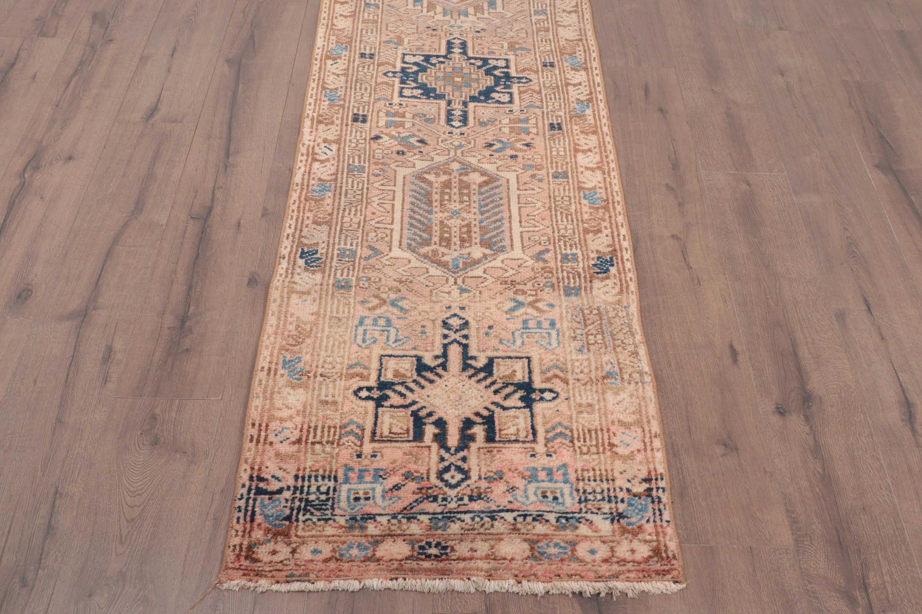 Rugs for Beni Ourain Runner, Bedroom Rugs, Turkish Rug, Beige Kitchen Rug, Stair Rug, Home Decor Rugs, 2.3x9.9 ft Runner Rug, Vintage Rugs