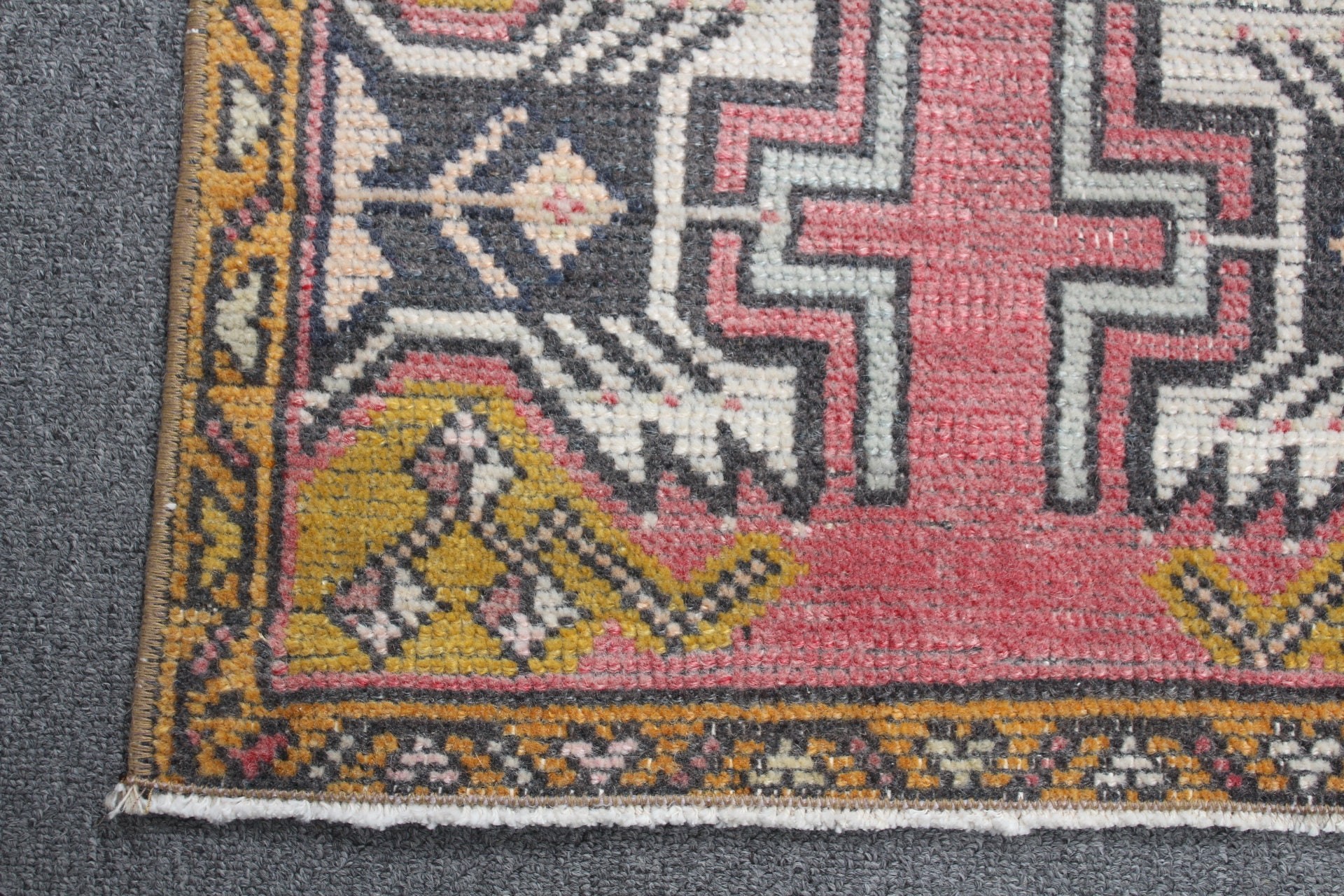 Turkish Rugs, Vintage Rugs, 1.6x3.1 ft Small Rug, Wall Hanging Rug, Red Home Decor Rug, Anatolian Rug, Nursery Rugs, Art Rug