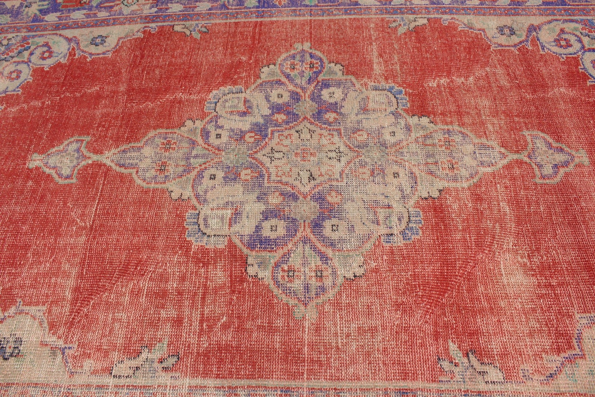 Bedroom Rug, Antique Rug, Outdoor Rug, Rugs for Salon, Red Floor Rug, Salon Rug, 6.5x9.8 ft Large Rug, Turkish Rug, Floor Rug, Vintage Rugs