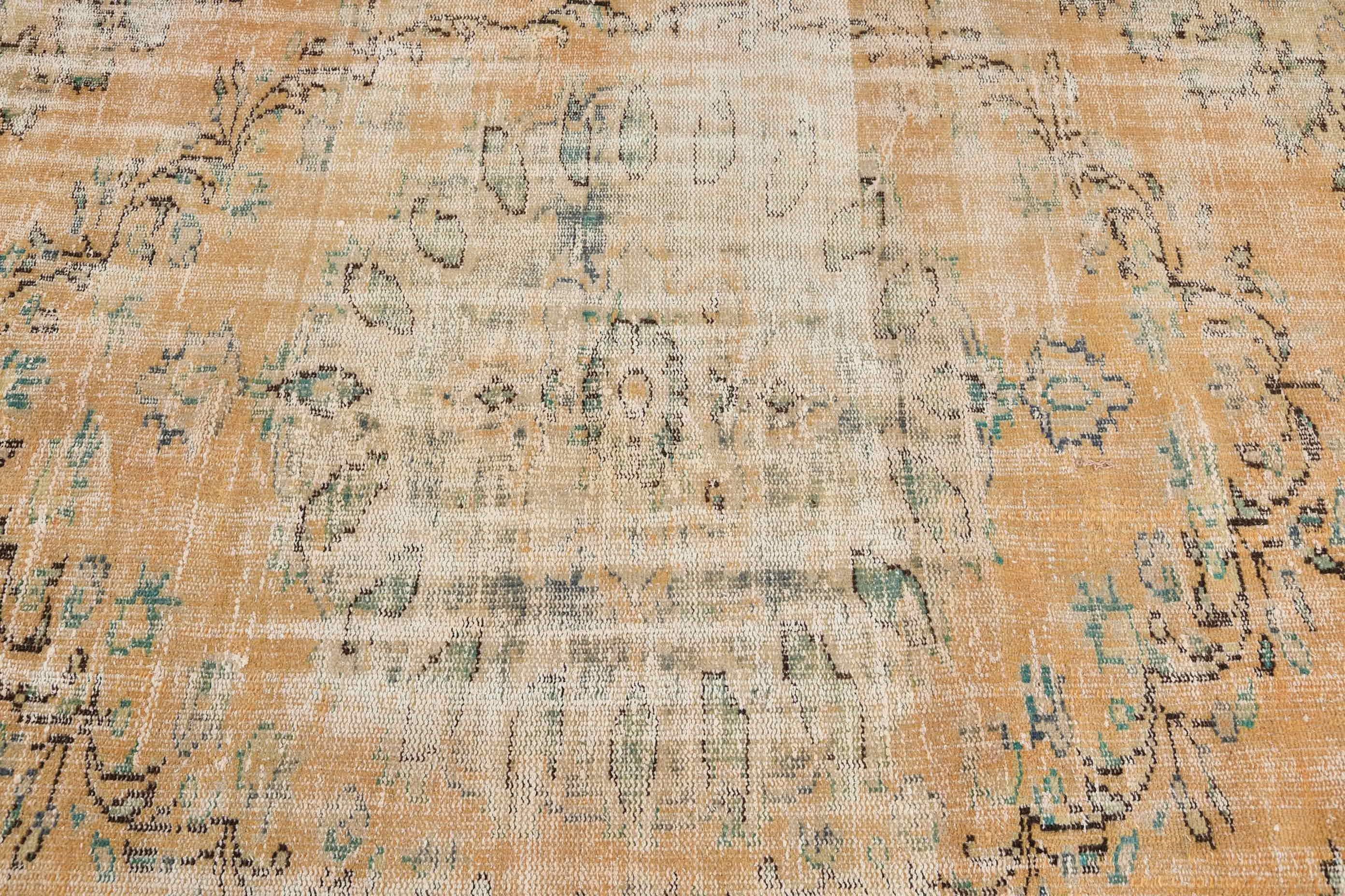 Kitchen Rug, Rugs for Nursery, Vintage Rugs, Turkish Rug, Floor Rug, Anatolian Rugs, Antique Rug, Yellow  4x7.5 ft Area Rugs