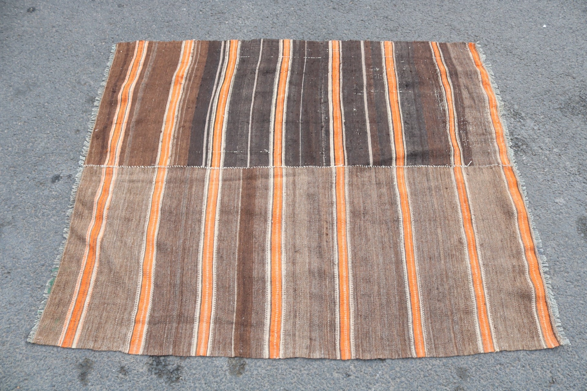 Kitchen Rug, Bedroom Rugs, Turkish Rug, Natural Rug, Rugs for Kitchen, Nursery Rug, Kilim, 3.6x4.4 ft Accent Rugs, Vintage Rugs, Dorm Rugs