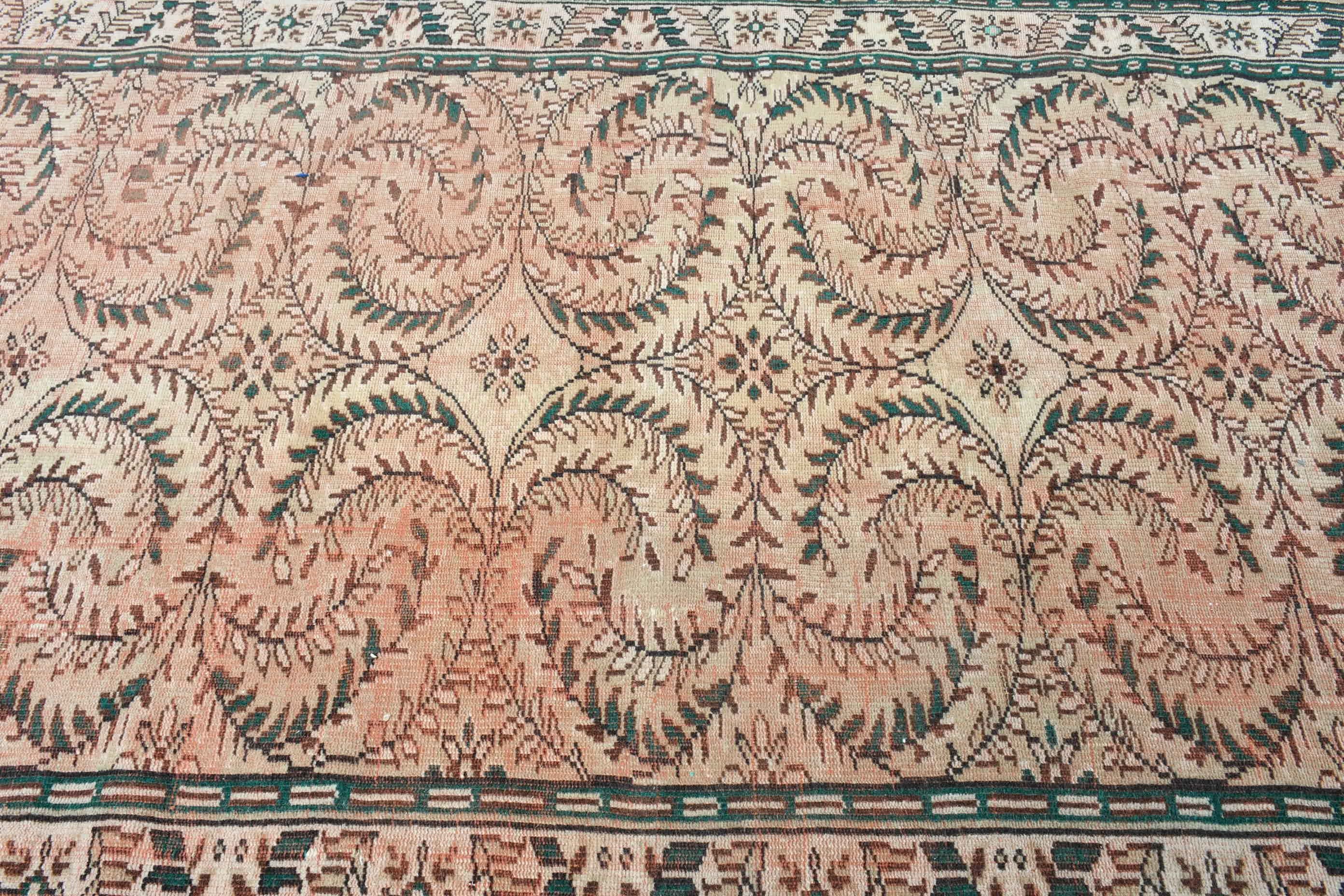 Pastel Rug, Brown Antique Rug, Oriental Rug, Living Room Rugs, Bedroom Rug, Kitchen Rug, Vintage Rugs, Turkish Rug, 5.6x9.2 ft Large Rug