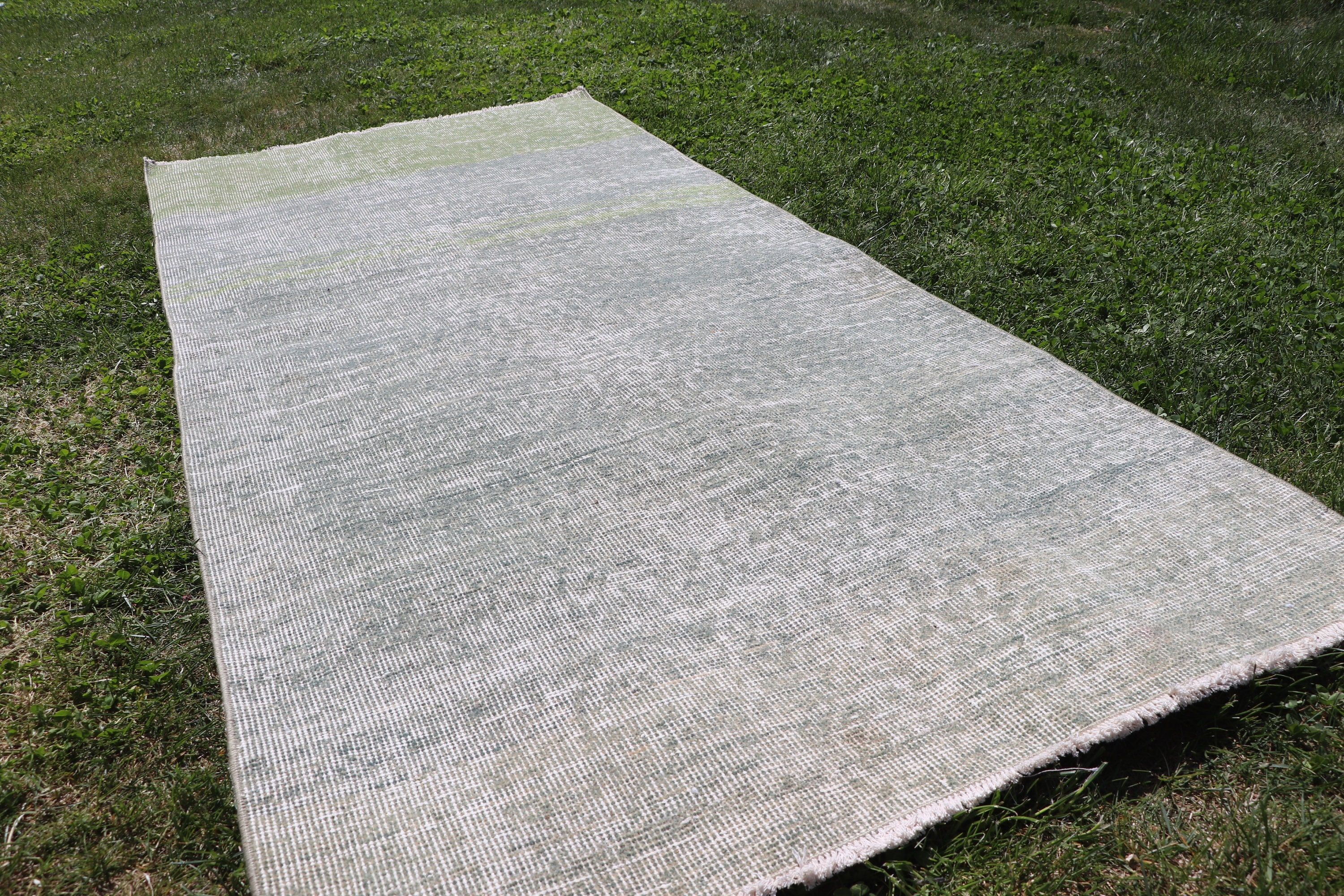 Vintage Rugs, 2.9x6.2 ft Accent Rugs, Vintage Accent Rug, Neutral Rugs, Green Geometric Rugs, Decorative Rugs, Turkish Rugs, Antique Rugs