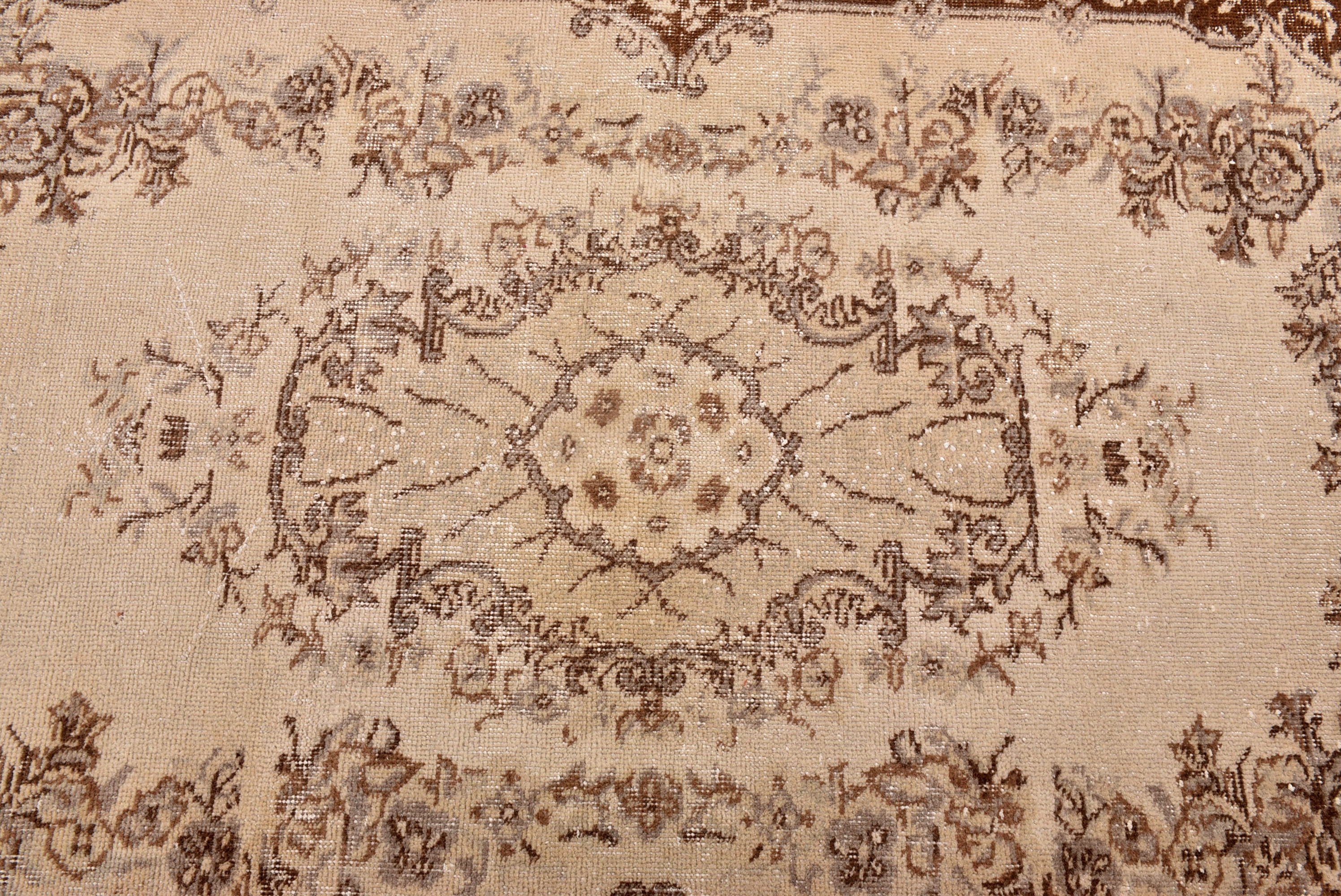 Bej 3.8x6.1 ft Aksan Halıları, Boho Halısı, Çocuk Odası Halıları, Mutfak Halıları, Yatak Odası Halısı, Vintage Halılar, Türk Halısı, Mutfak Halısı