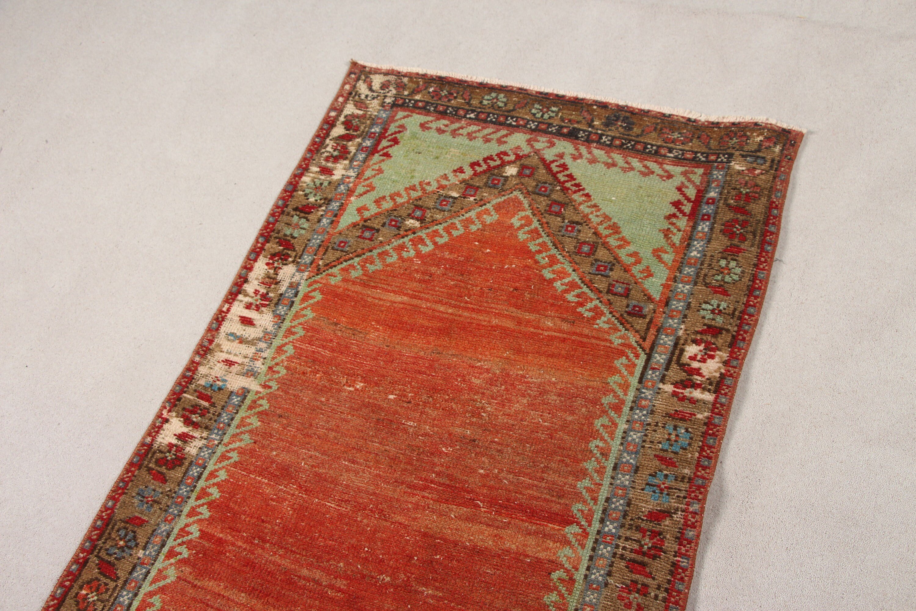 Bedroom Rugs, Art Rug, Moroccan Rug, Nursery Rugs, Turkish Rugs, Vintage Rug, 2.6x4.1 ft Small Rug, Wall Hanging Rug, Old Rug, Red Cool Rug