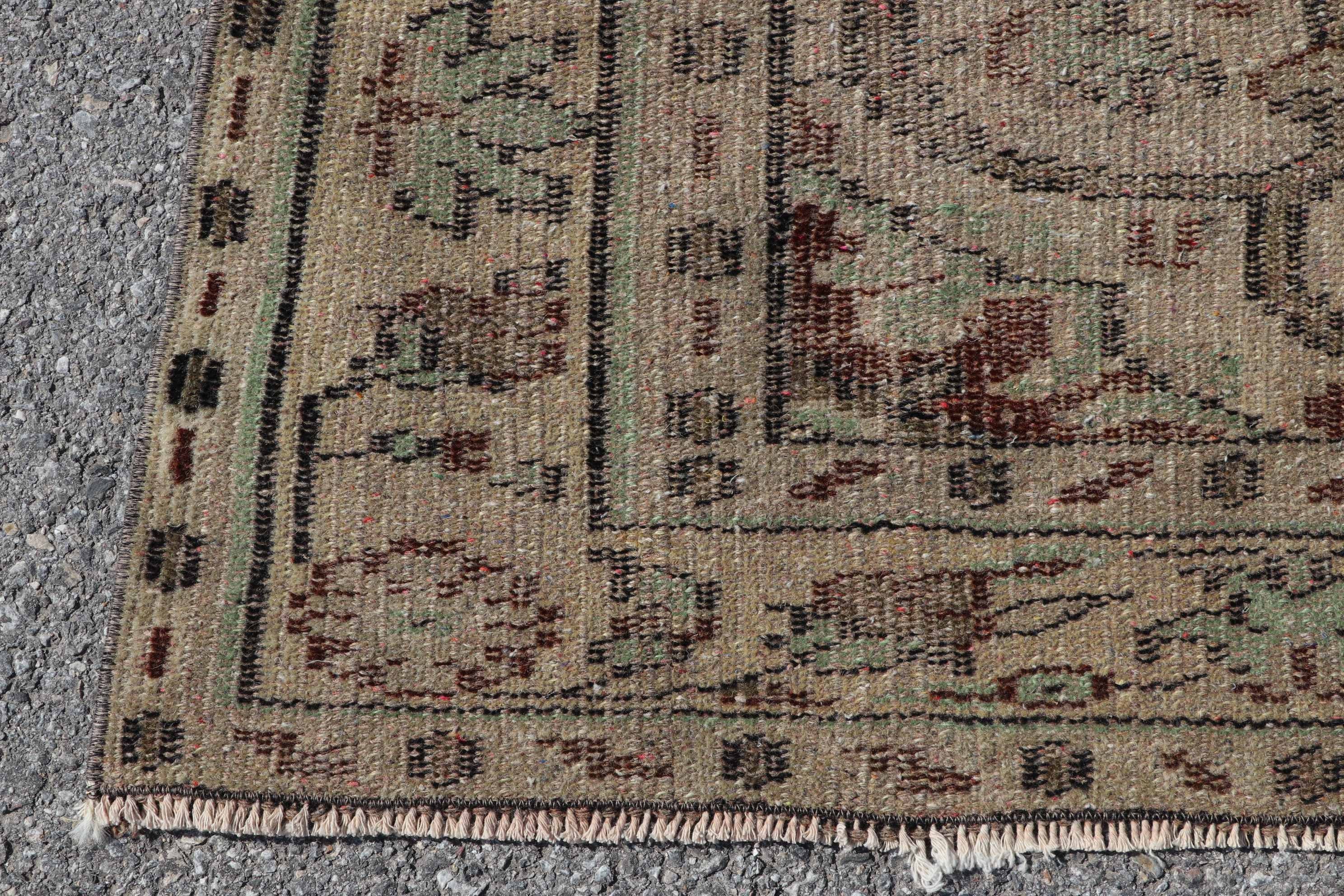 Turkish Rugs, Green Anatolian Rug, Cool Rug, Natural Rug, Kitchen Rug, Vintage Rug, 5.1x8.1 ft Large Rugs, Salon Rug, Living Room Rug