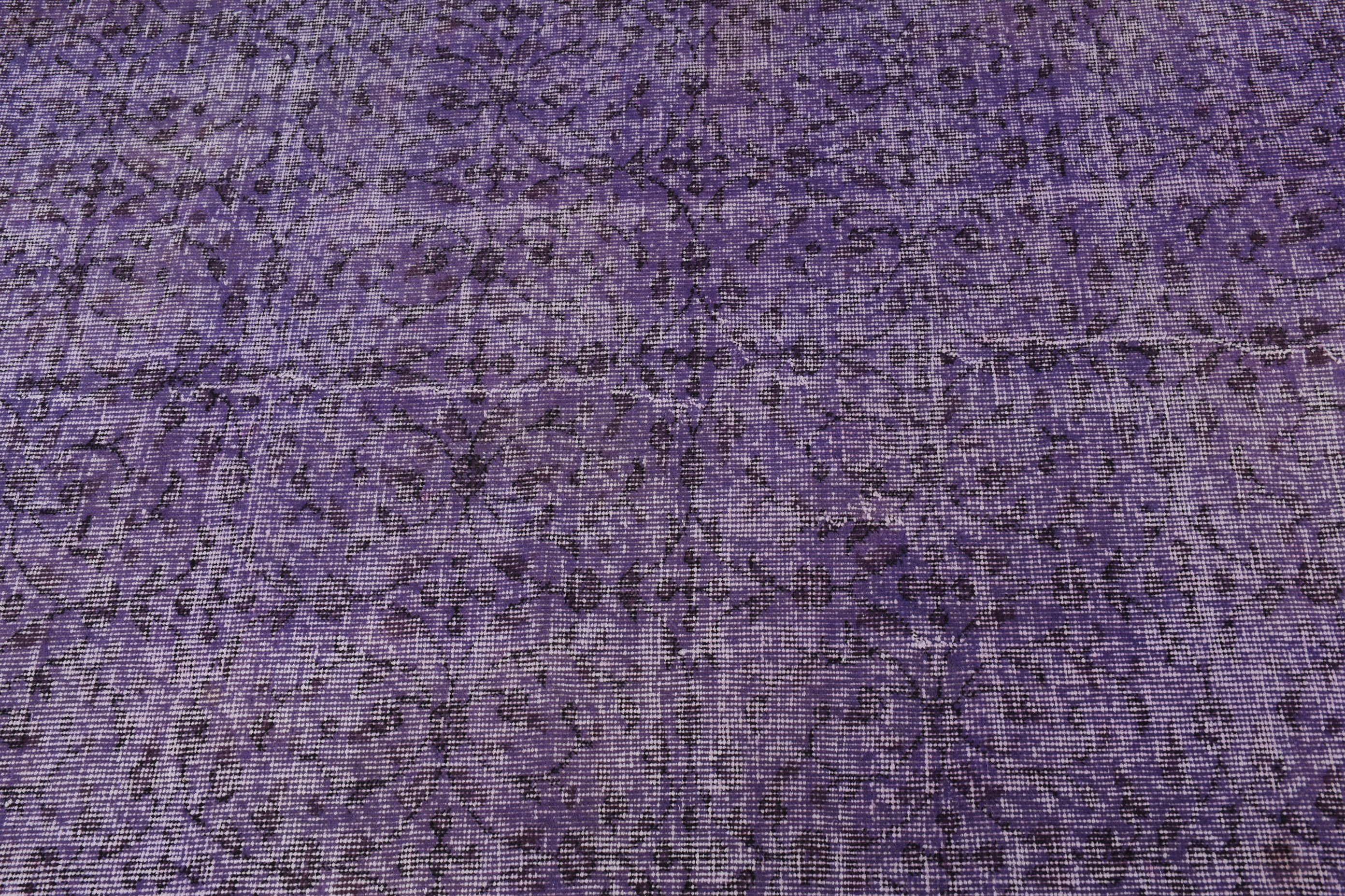 Home Decor Rugs, Living Room Rugs, Cool Rug, Rugs for Bedroom, 6.3x9.1 ft Large Rugs, Purple Bedroom Rug, Vintage Rug, Turkish Rugs