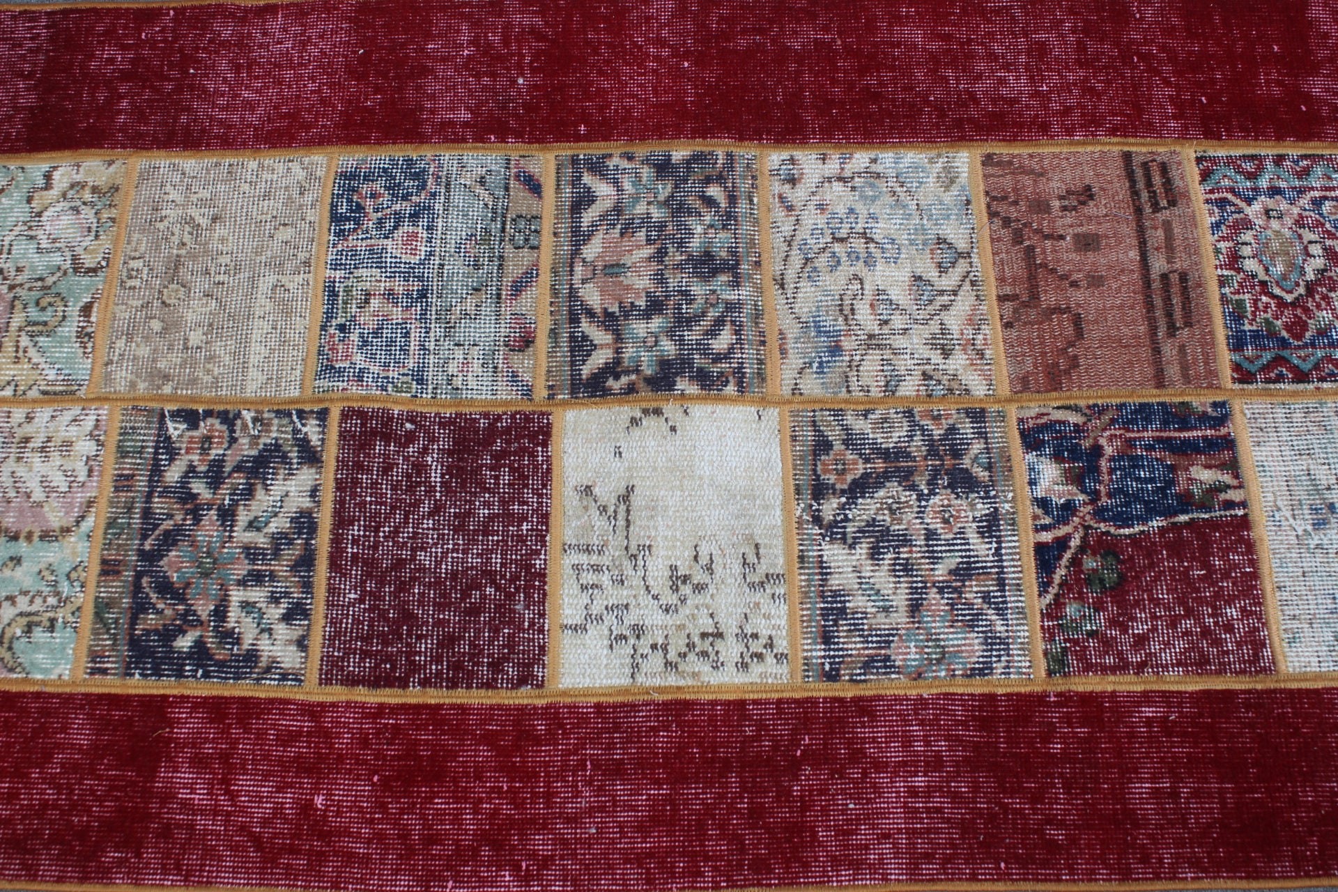 2.6x6.6 ft Runner Halı, Oryantal Halı, Koridor Halısı, Türk Halısı, Mutfak Halısı, Mutfak Halıları, Bej Fas Halısı, Vintage Halı, Merdiven Halısı