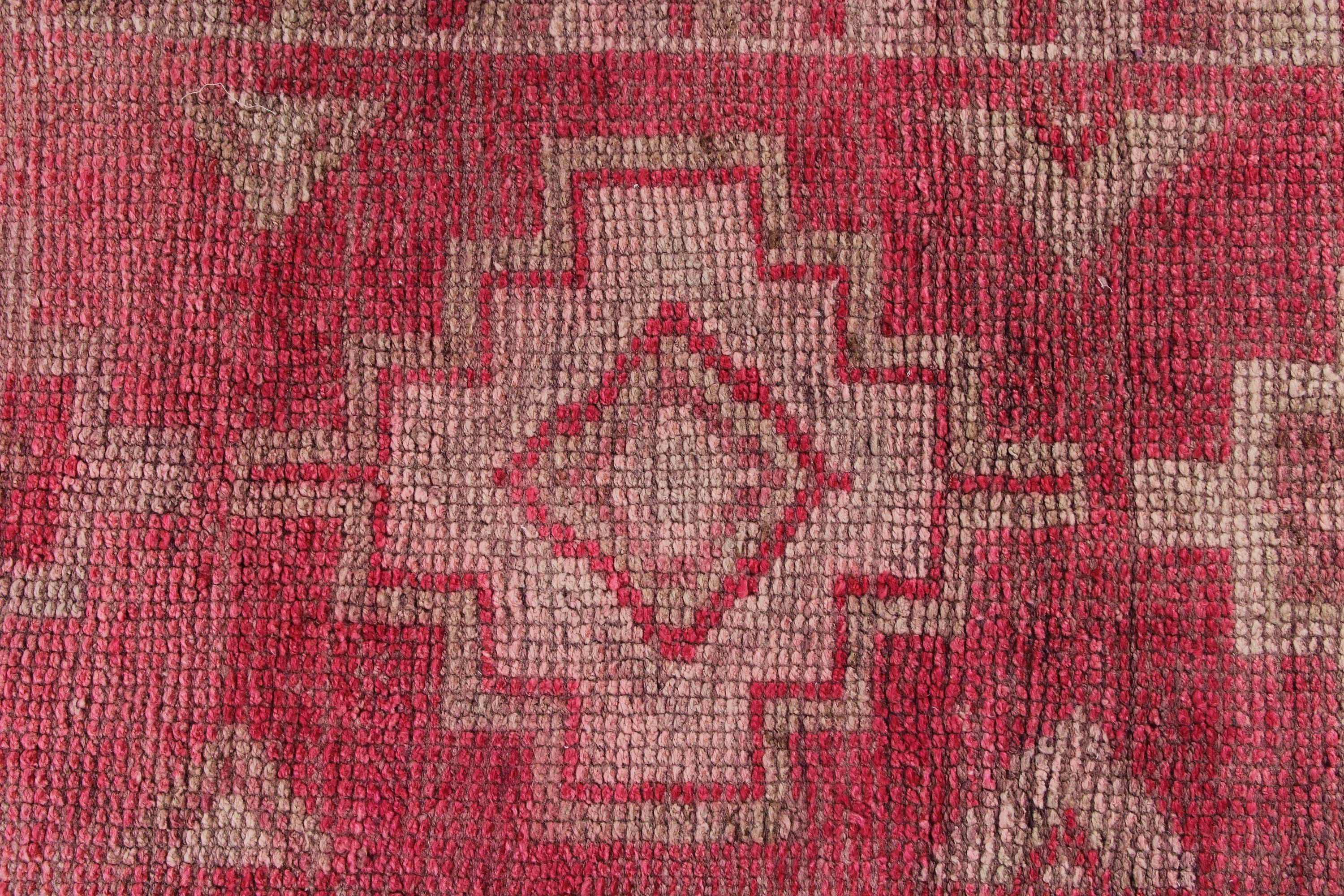 Turkish Rugs, Vintage Rug, Luxury Rug, Corridor Rugs, Red  2.8x9.2 ft Runner Rug, Cool Rugs, Wool Rug, Vintage Runner Rugs