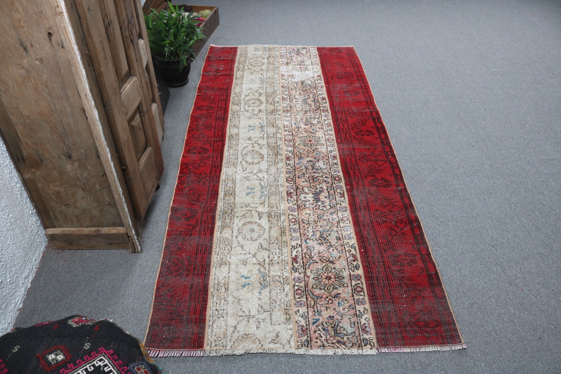 Türk Halısı, Bej Lüks Halılar, İç Mekan Halıları, Lüks Halılar, Yer Halısı, Vintage Halı, Oushak Bölgesi Halıları, El Yapımı Halı, 3,4x7,9 ft Alan Halıları