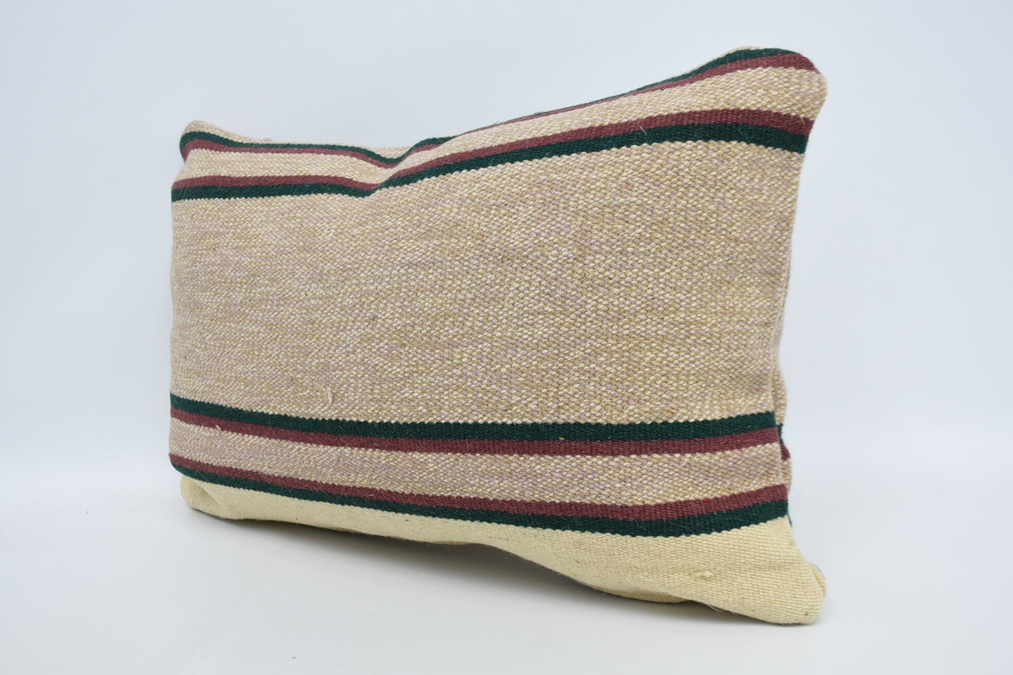 16"x24" Yellow Pillow, Turkish Pillow, Decorative Bolster Cushion Cover, Turkish Kilim Pillow, Nomadic Cushion, Antique Pillows