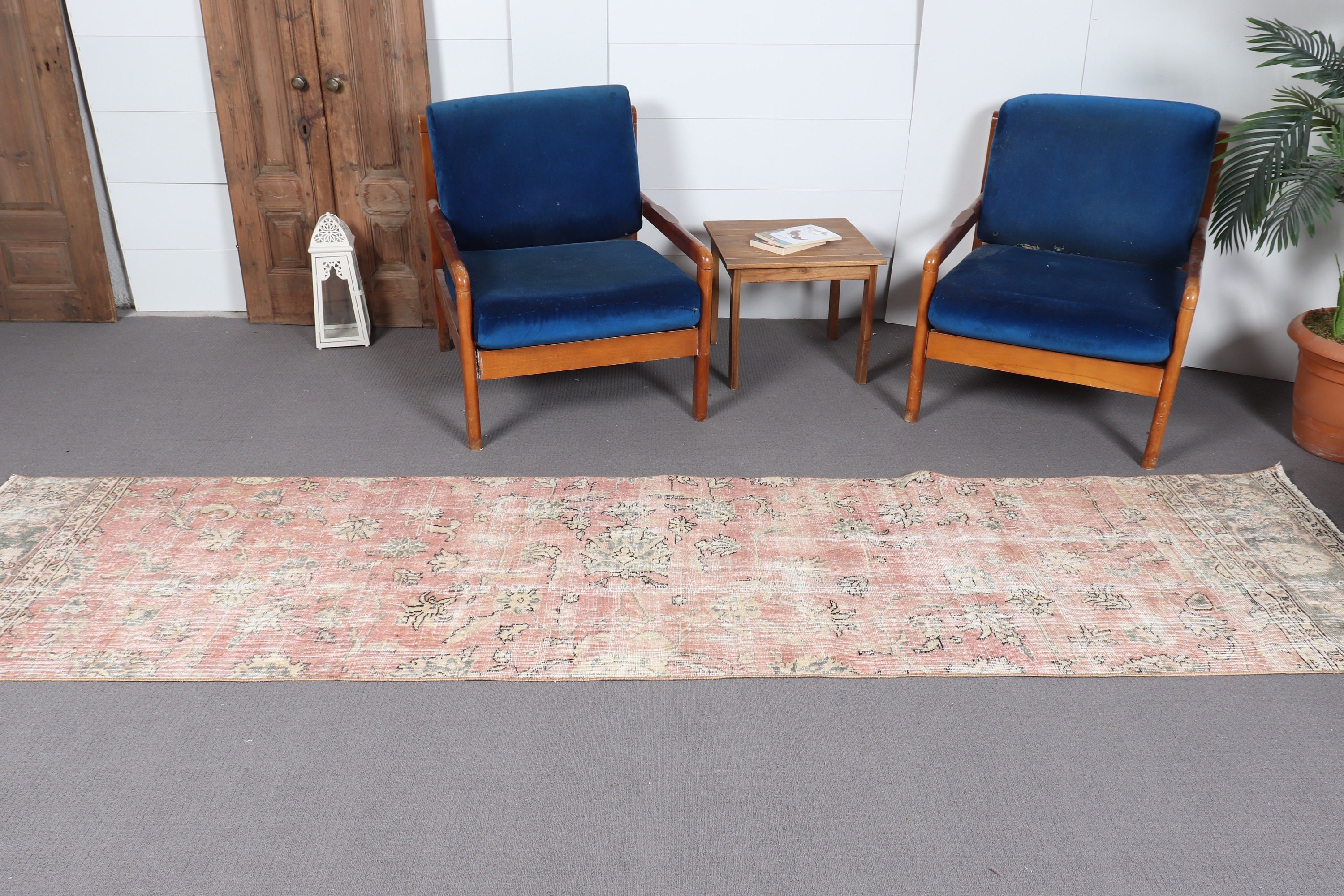 2.6x10.5 ft Runner Halı, Soğuk Halı, Türk Halıları, Fas Halısı, Kırmızı Anadolu Halısı, Mutfak Halıları, Vintage Halı, Mutfak Halıları, Merdiven Halıları