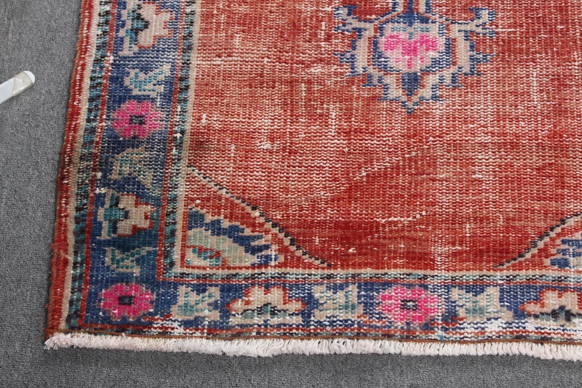 Bedroom Rug, Cool Rug, Red Moroccan Rug, Bathroom Rugs, Turkish Rug, Rugs for Bath, Kitchen Rugs, Vintage Rugs, 2.7x4.3 ft Small Rug