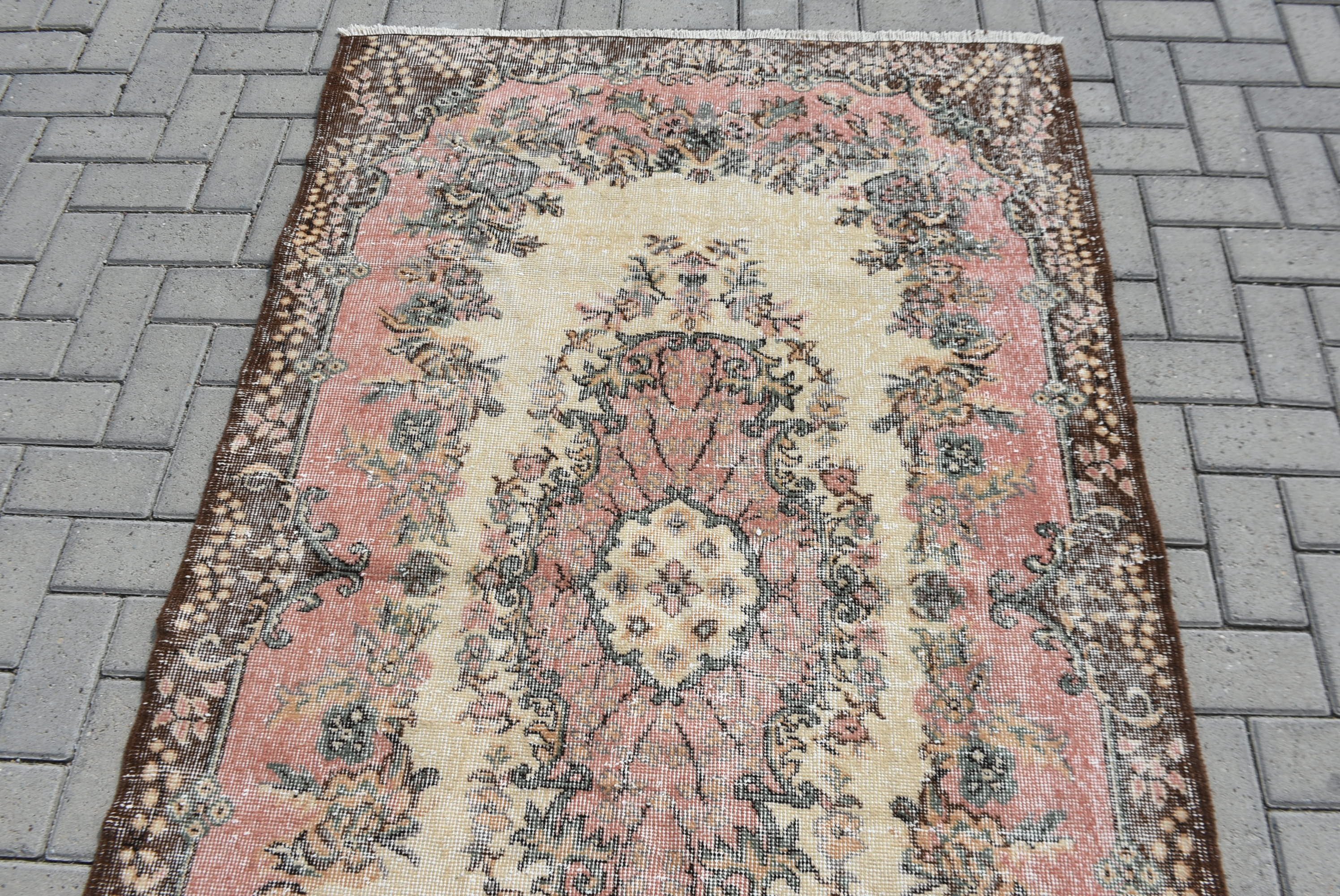 Antique Rugs, Nursery Rugs, Beige Oriental Rug, Aztec Rugs, Dining Room Rugs, Vintage Rug, Turkish Rug, 3.9x6.6 ft Area Rugs