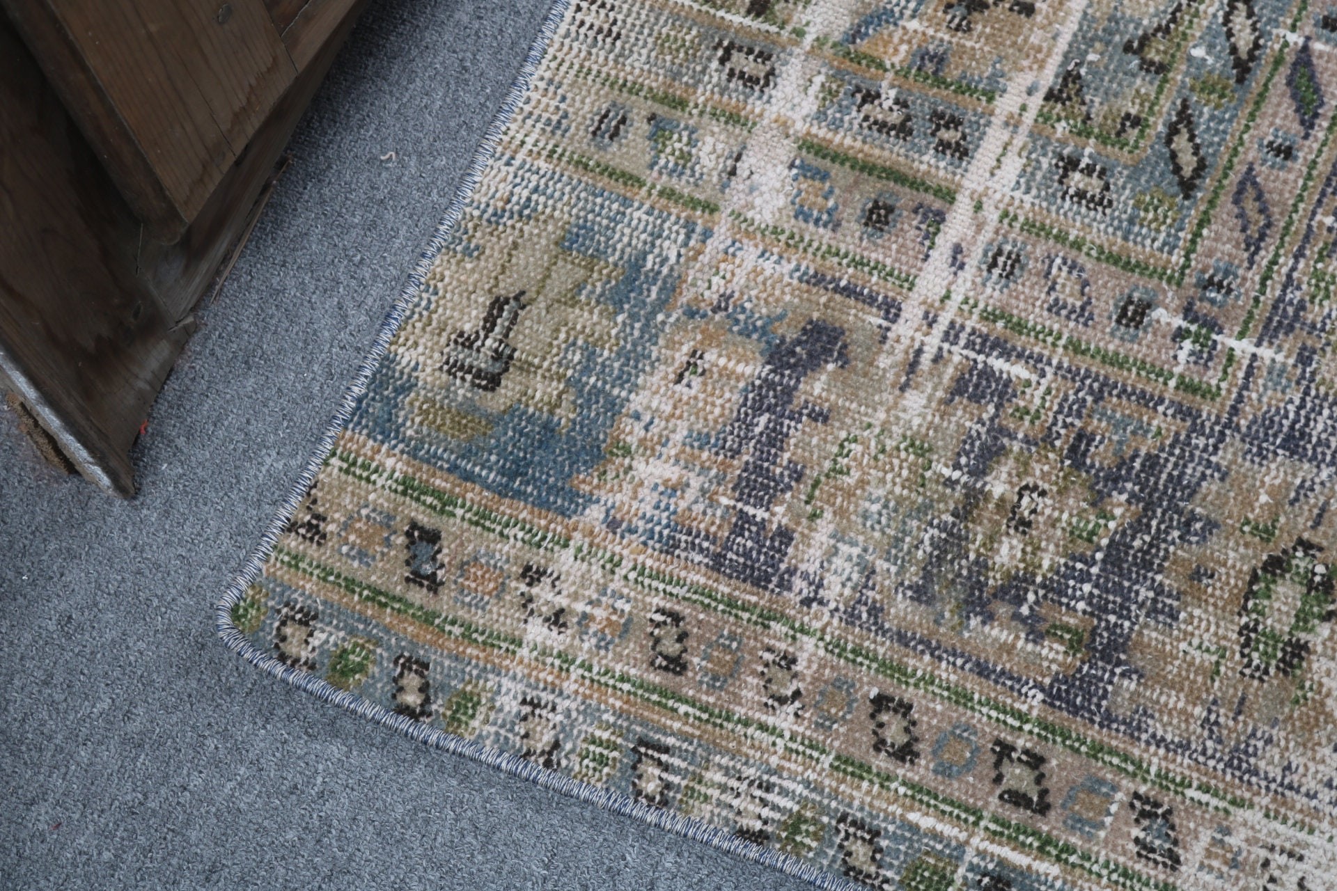 Neutral Rugs, 1.6x3.1 ft Small Rugs, Bedroom Rug, Handmade Rug, Brown Statement Rug, Bathroom Rugs, Vintage Rug, Turkish Rug, Handwoven Rug