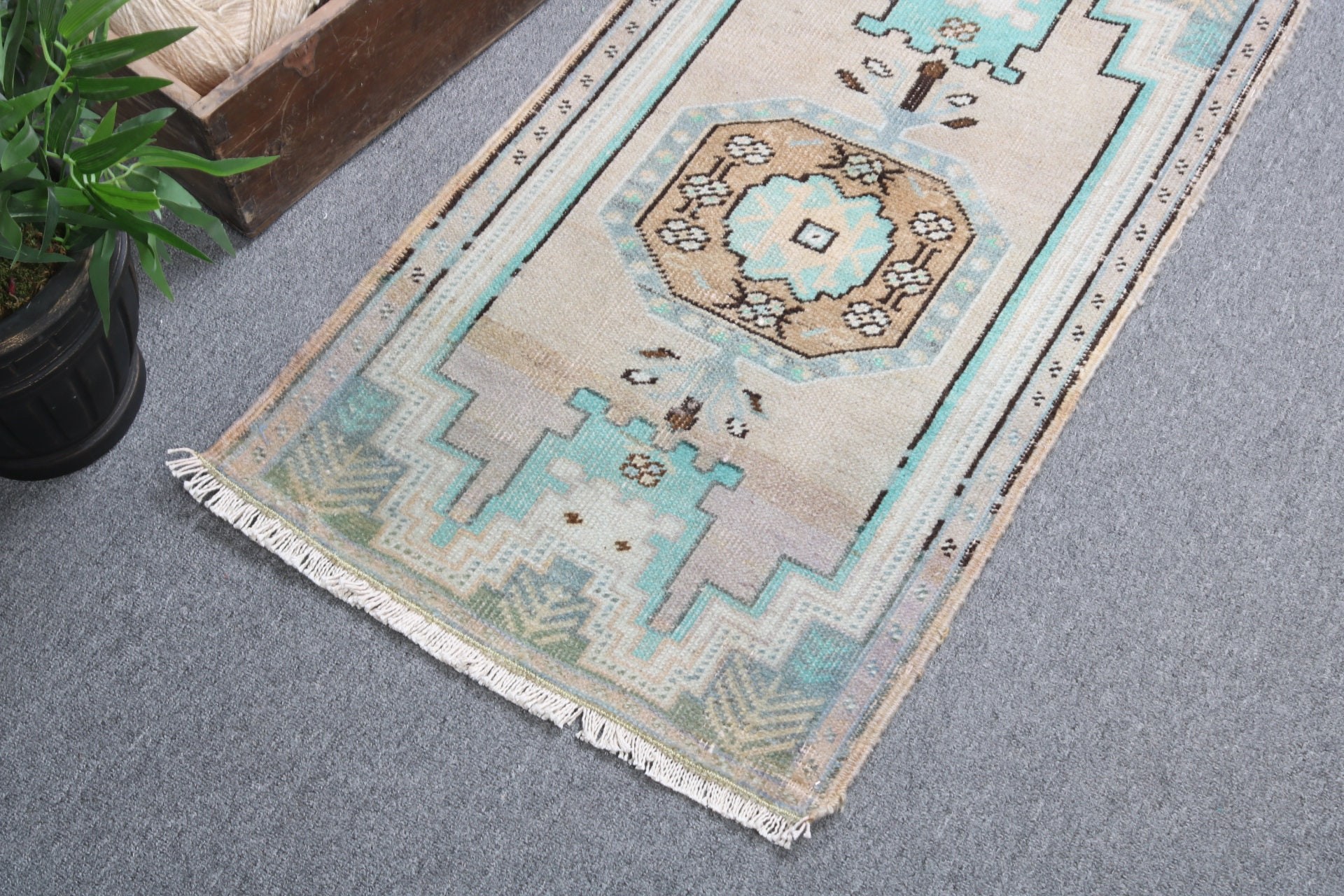 Cool Rug, Bedroom Rugs, 1.8x3 ft Small Rugs, Vintage Rugs, Turkish Rug, Rugs for Nursery, Anatolian Rug, Beige Boho Rugs, Bath Rug