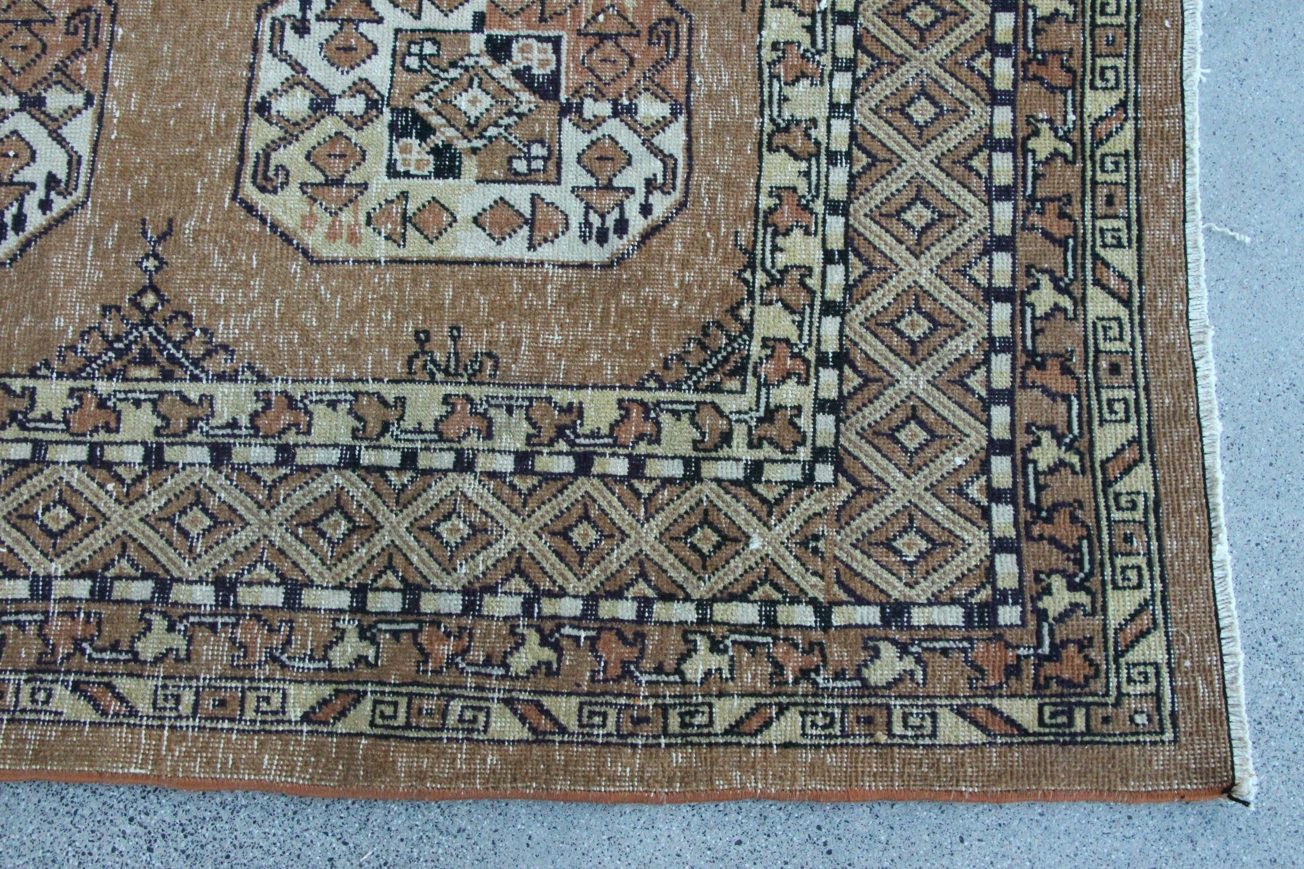 Yemek Odası Halıları, Bej Lüks Halı, Salon Halısı, 7.7x11.5 ft Büyük Boy Halı, Türk Halısı, Salon Halıları, Yün Halılar, Lüks Halılar, Vintage Halı