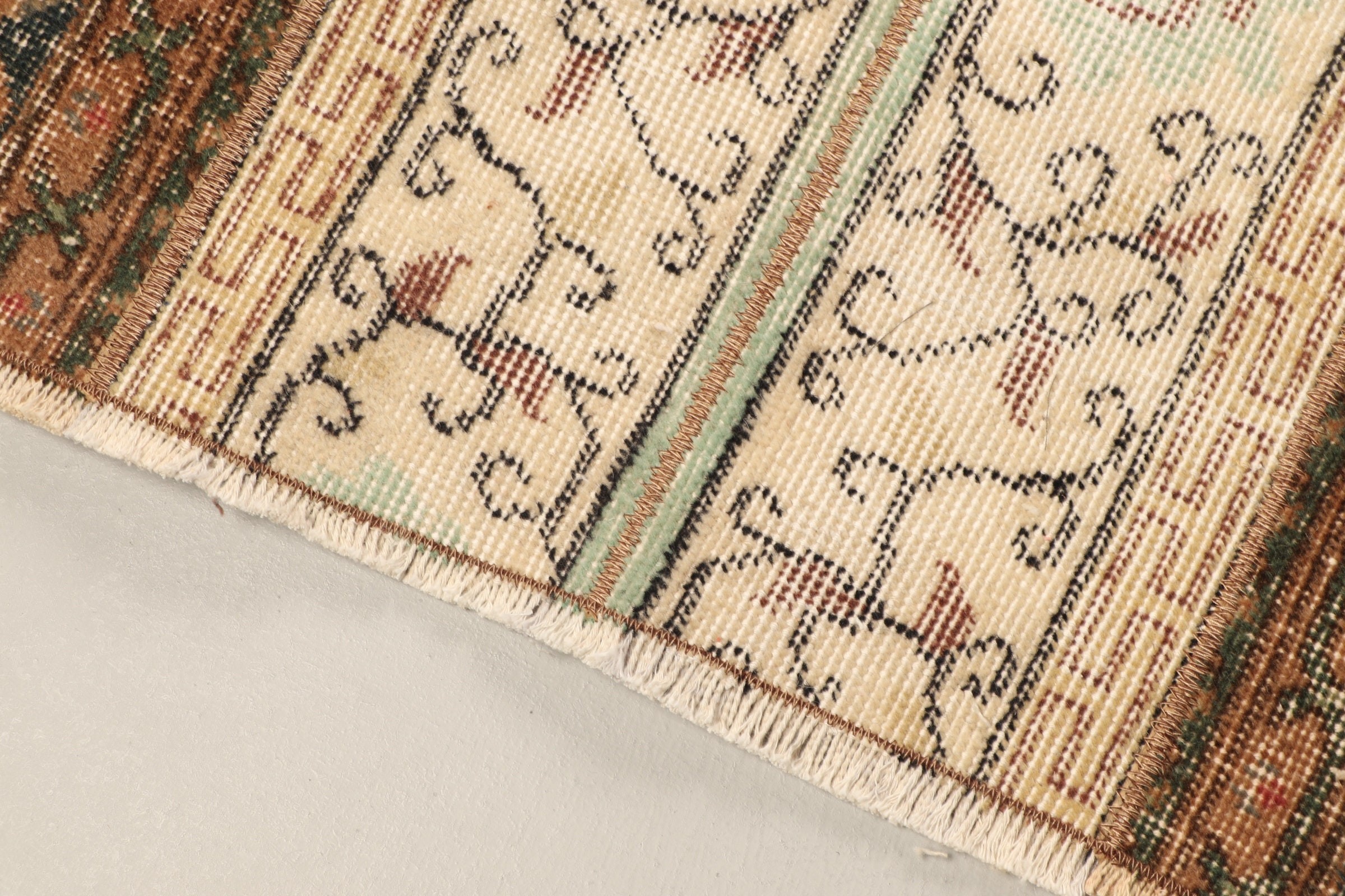 Nursery Rug, Bathroom Rug, Turkish Rug, Vintage Rugs, Moroccan Rugs, Beige  2.8x3.4 ft Small Rugs, Old Rug, Bedroom Rug