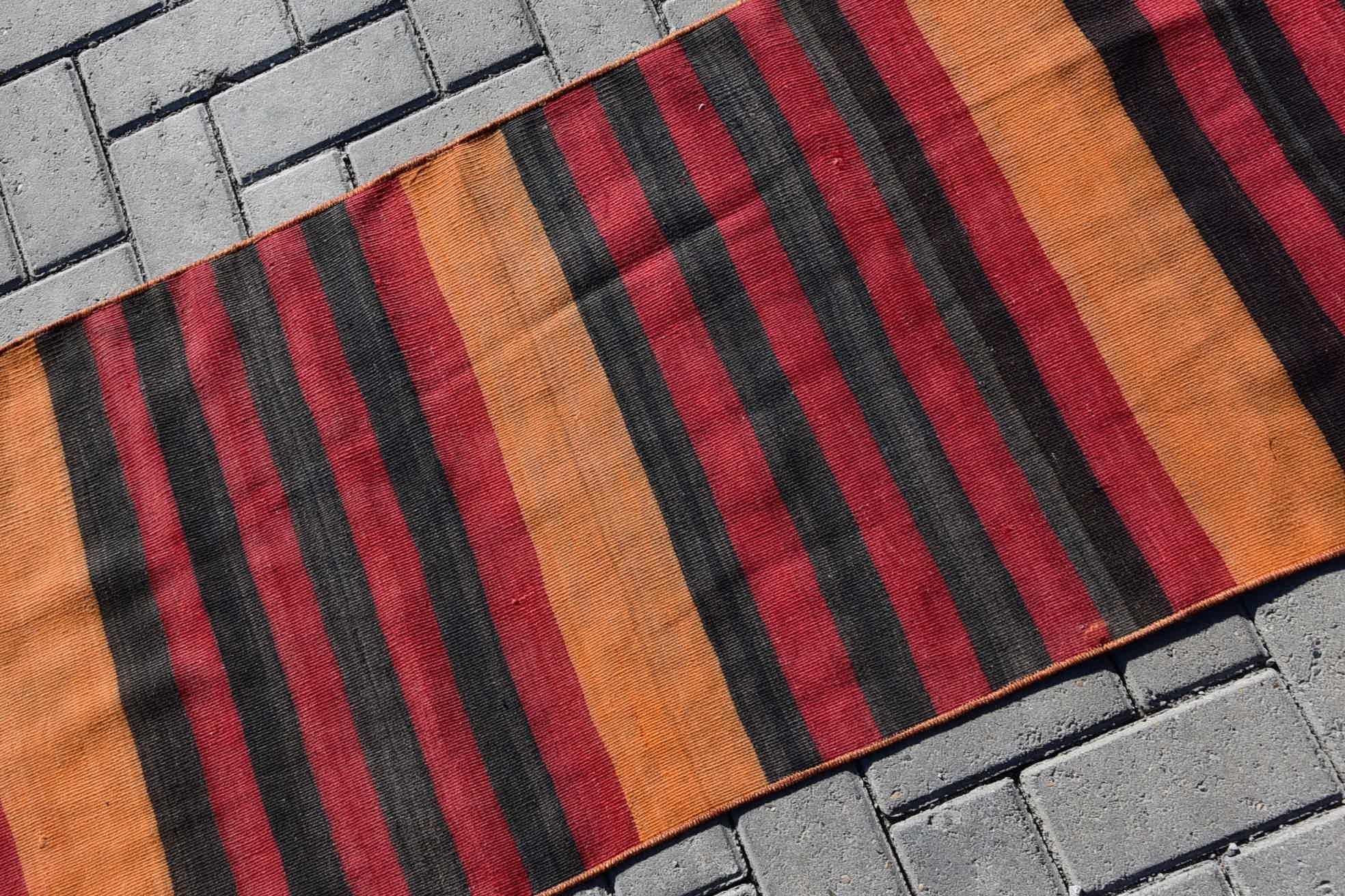 Kilim, Rugs for Hallway, Wool Runner Rug Rugs, Kitchen Rugs, Hallway Rugs, Oushak Rugs, 2x9 ft Runner Rug, Vintage Rug, Turkish Rugs