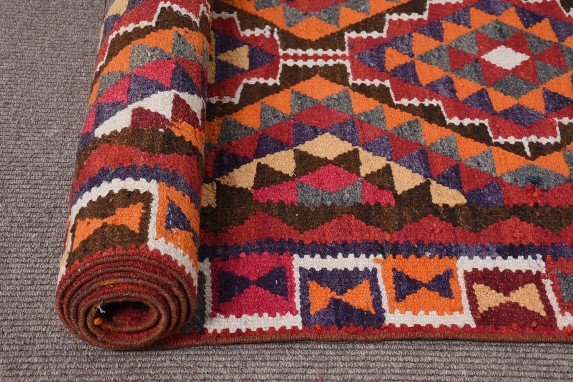 Oriental Rug, Vintage Home Decor Rugs, Vintage Rug, Kilim, 3.3x11.2 ft Runner Rug, Rugs for Kitchen, Turkish Rugs, Wool Rug, Kitchen Rug