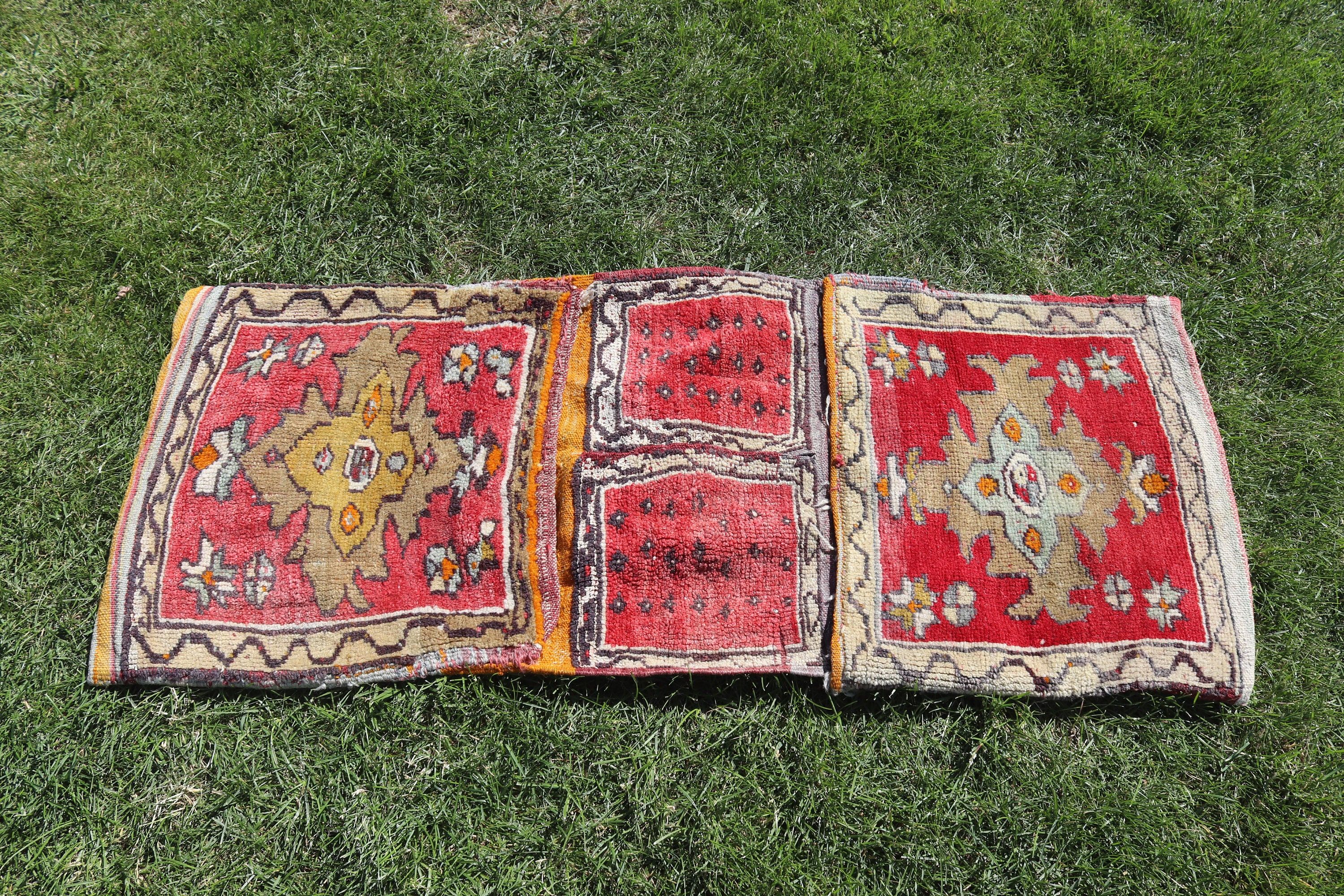 Çocuk Halısı, Ev Dekorasyonu Halıları, Vintage Halılar, Yün Halı, Küçük Boho Halıları, 1.7x4.1 ft Küçük Halı, Türk Halısı, Kırmızı Yatak Odası Halıları, Organik Halı