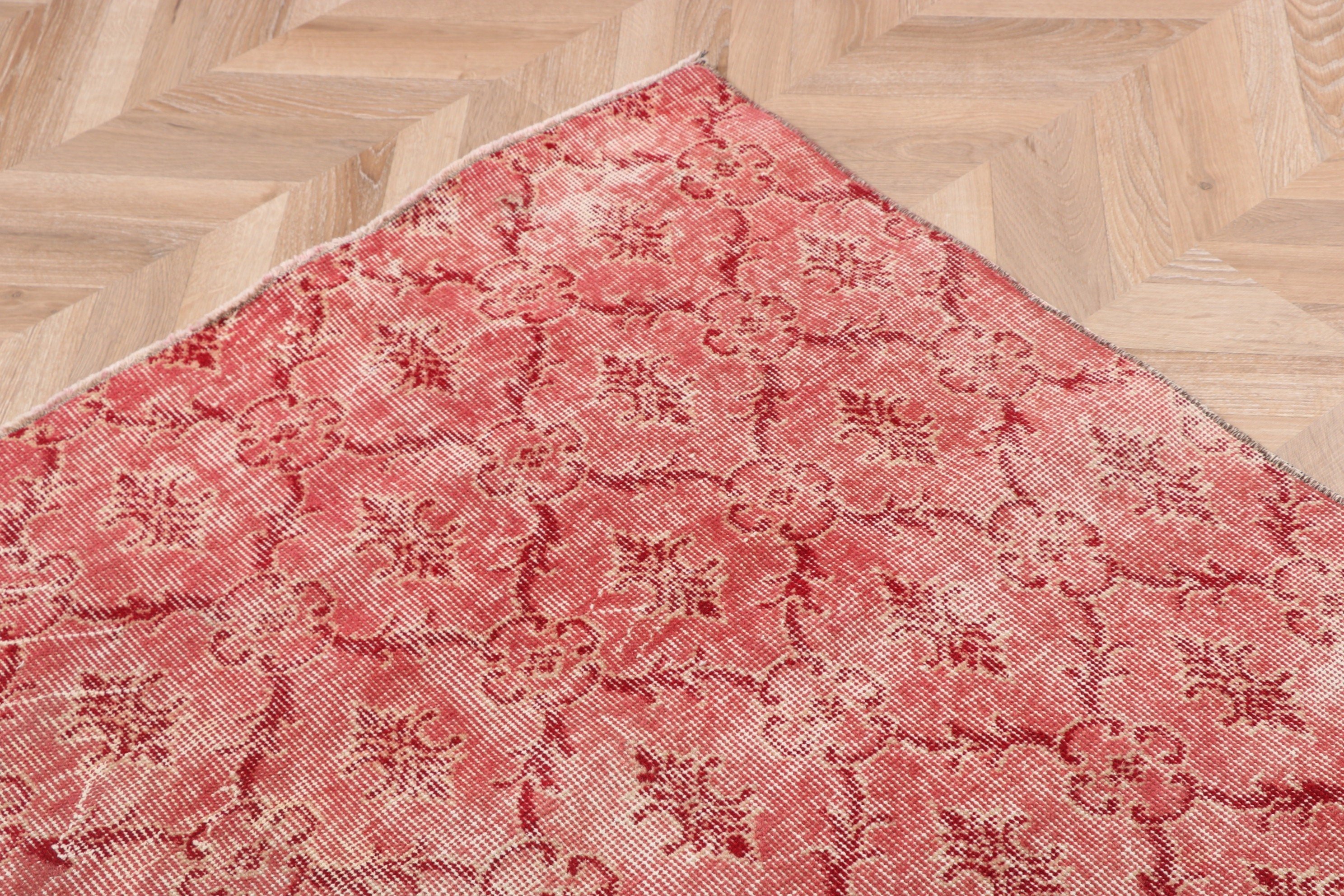 5x8.4 ft Büyük Halı, Bohem Halılar, Türk Halıları, Salon Halıları, Ev Dekorasyonu Halıları, Vintage Halı, Yatak Odası Halıları, Pembe El Dokuma Halılar