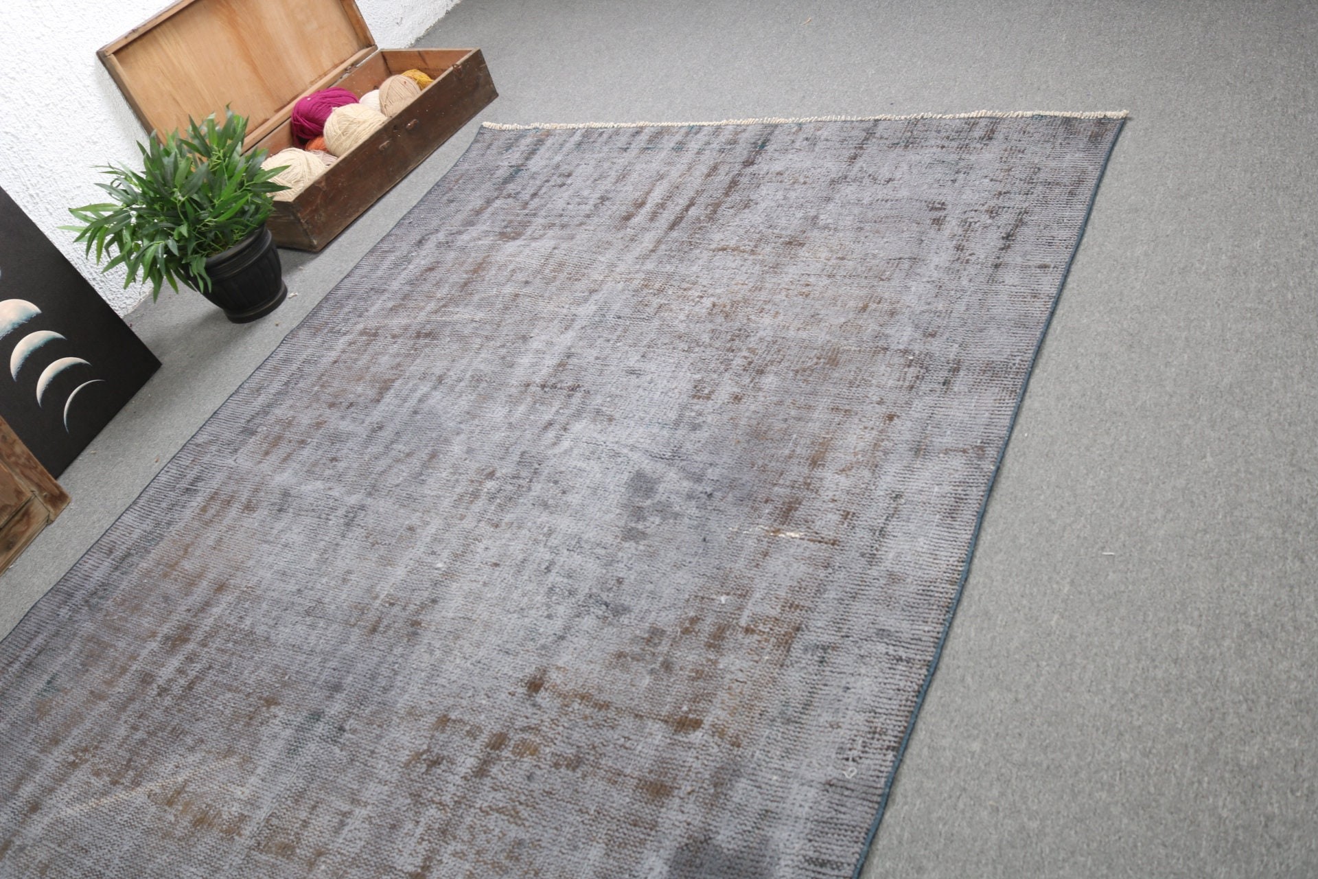 Boho Rugs, Bedroom Rugs, Living Room Rug, Outdoor Rug, Vintage Rug, Modern Rugs, Gray Antique Rugs, Turkish Rugs, 5.4x7.9 ft Large Rugs