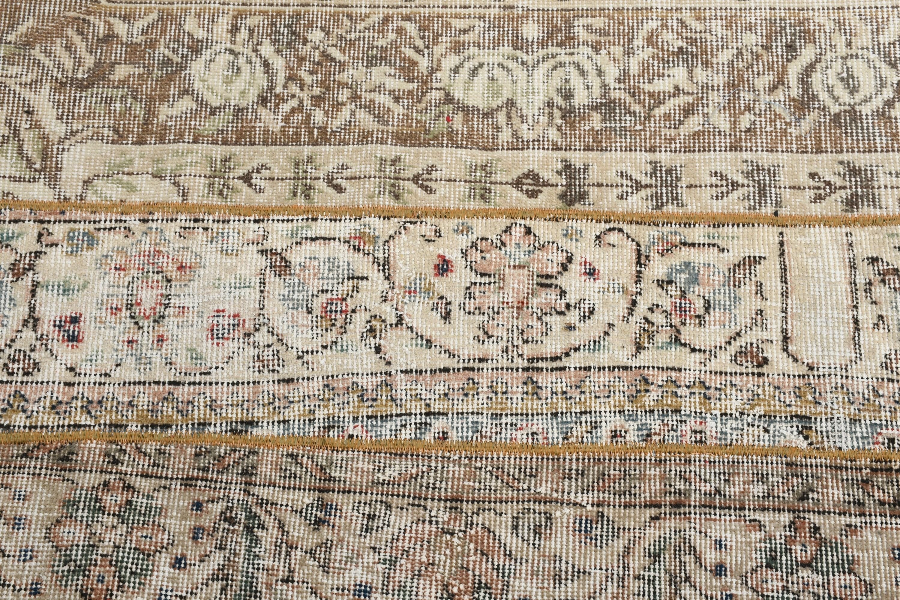 Turkish Rugs, Home Decor Rugs, Beige Moroccan Rugs, Entry Rugs, Kitchen Rug, 2.5x4.6 ft Small Rugs, Vintage Rugs, Pale Rugs, Wool Rug