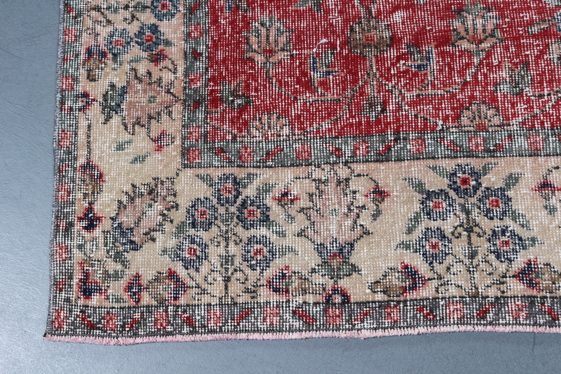 Antique Rug, Red Oriental Rugs, Vintage Rug, Bedroom Rug, 5x8.5 ft Large Rugs, Rugs for Dining Room, Salon Rug, Turkish Rug, Floor Rugs