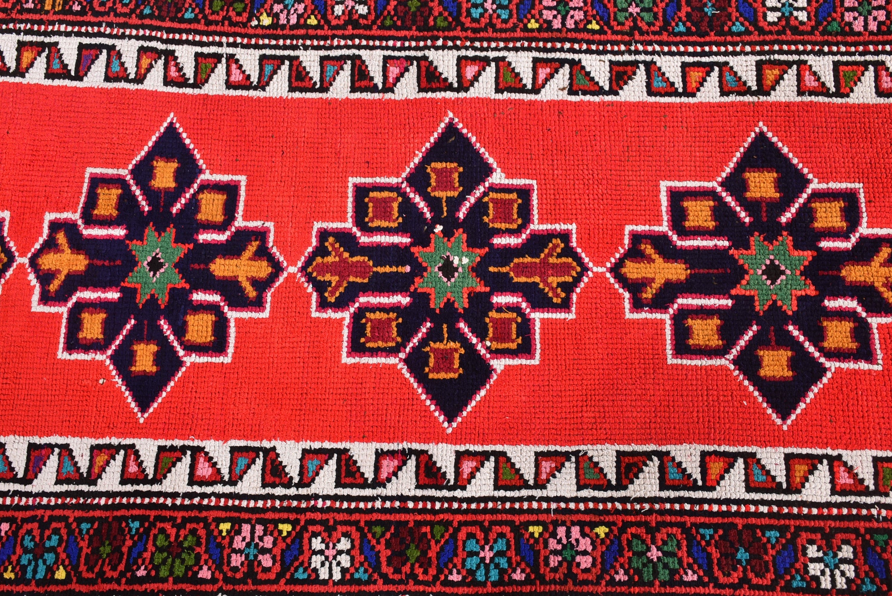 Vintage Halı, Runner Halıları, Kırmızı Yer Halısı, Koridor Halısı, 2,5x13,8 ft Runner Halıları, Mutfak Halısı, Koridor Halıları, Antika Halı, Türk Halıları