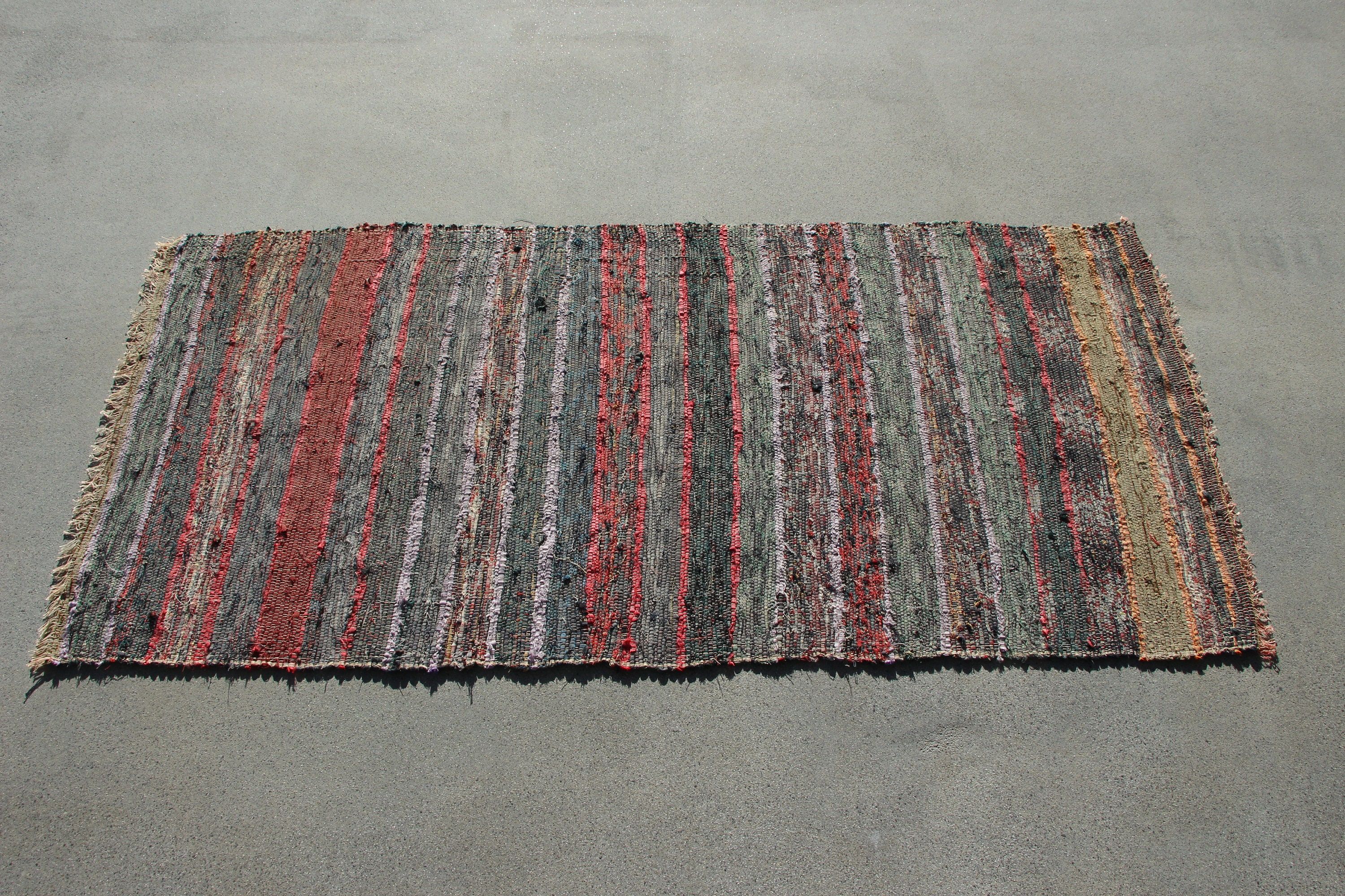 Yeşil Ev Dekor Halısı, Kilim, Türk Halısı, Vintage Halı, Yurt Halısı, Ev Dekor Halısı, 2.4x5 ft Küçük Halı, Giriş Halıları, Araba Paspas Halısı, Oushak Halısı