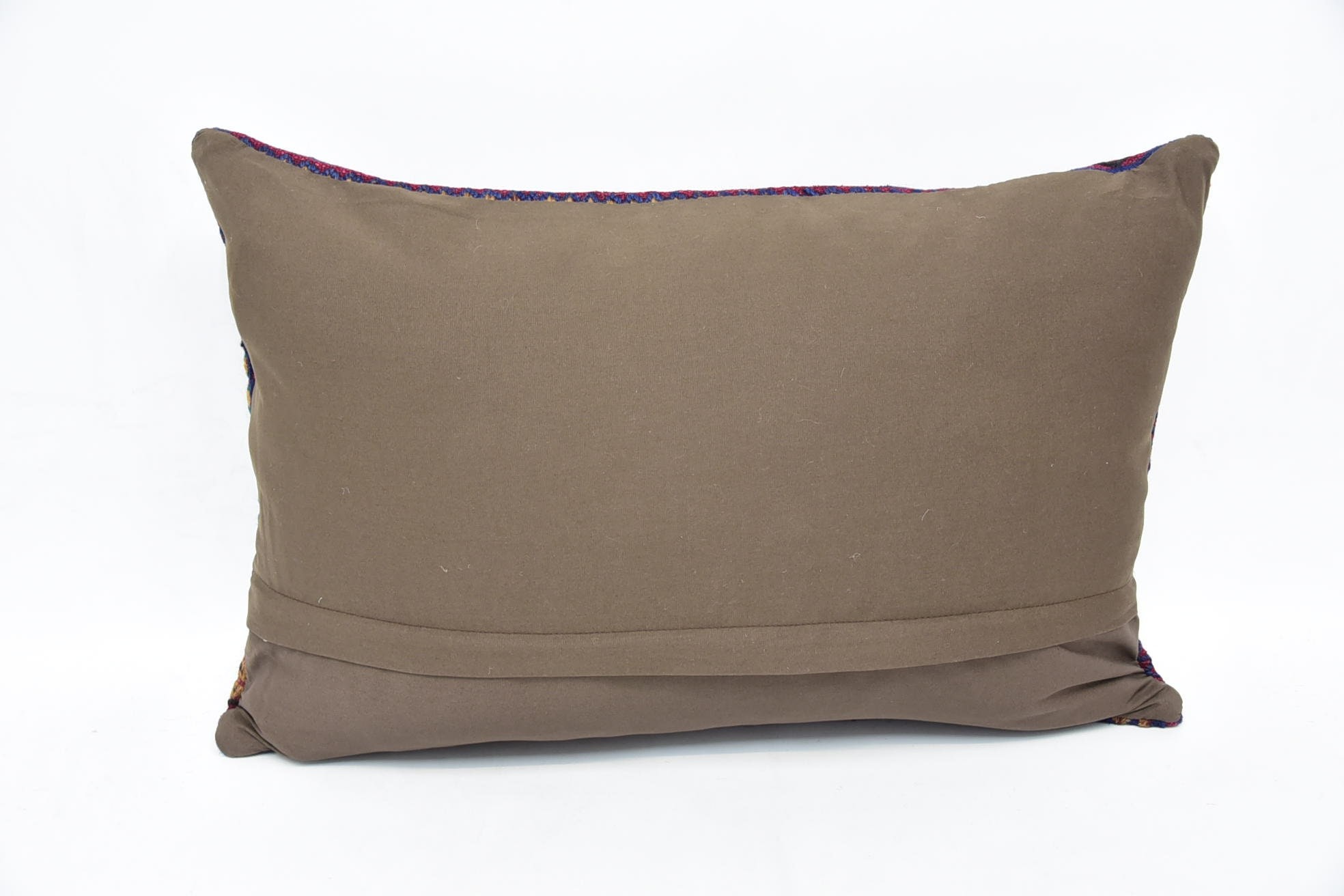 Boho Pillow Sham Cover, Bohemian Cushion Pillow, Home Decor Pillow, Vintage Kilim Throw Pillow, Christmas Pillow, 16"x24" Blue Pillow Case