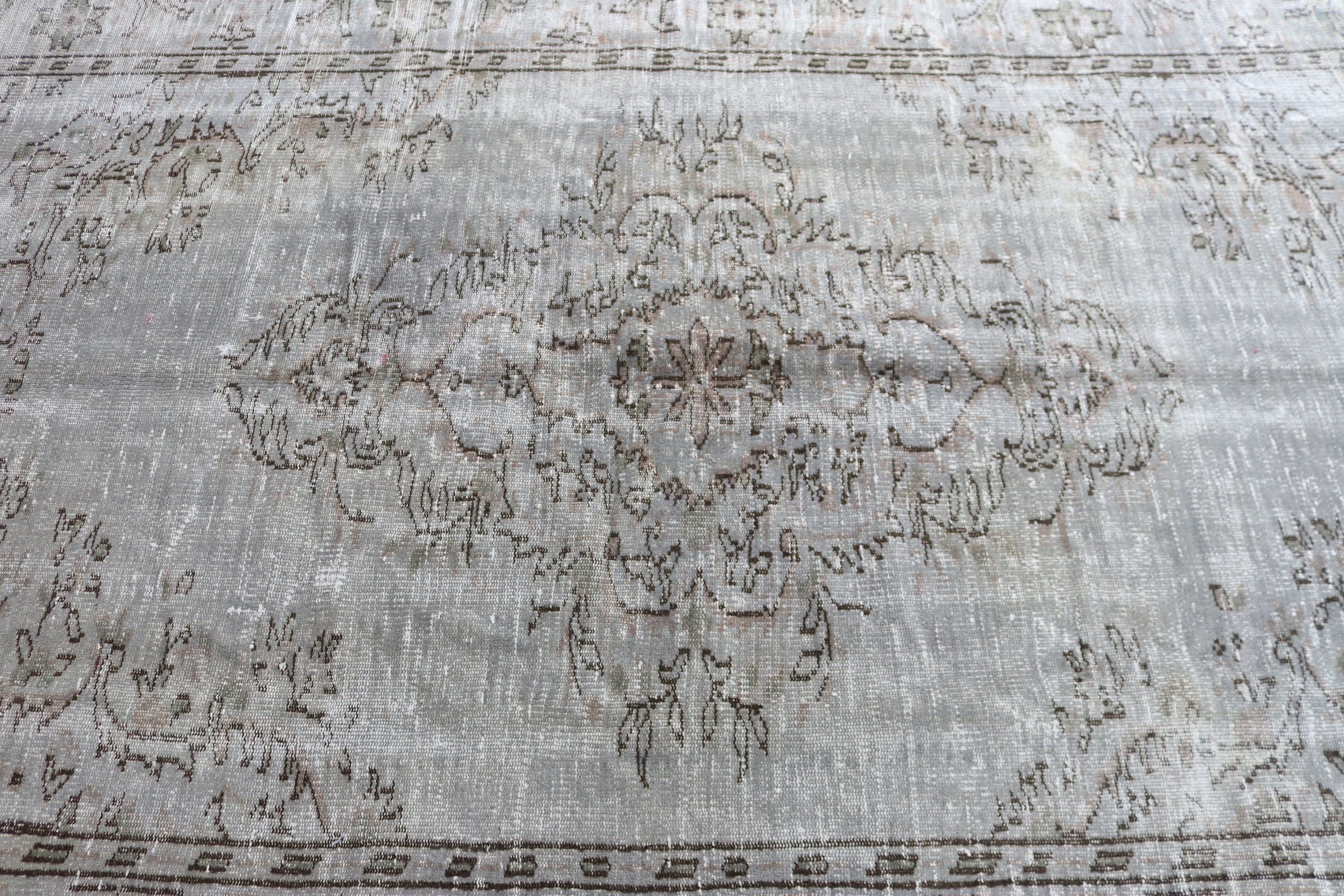 Gray  5.4x8.7 ft Large Rug, Dining Room Rug, Turkish Rug, Large Vintage Rugs, Antique Rugs, Vintage Rug, Neutral Rugs