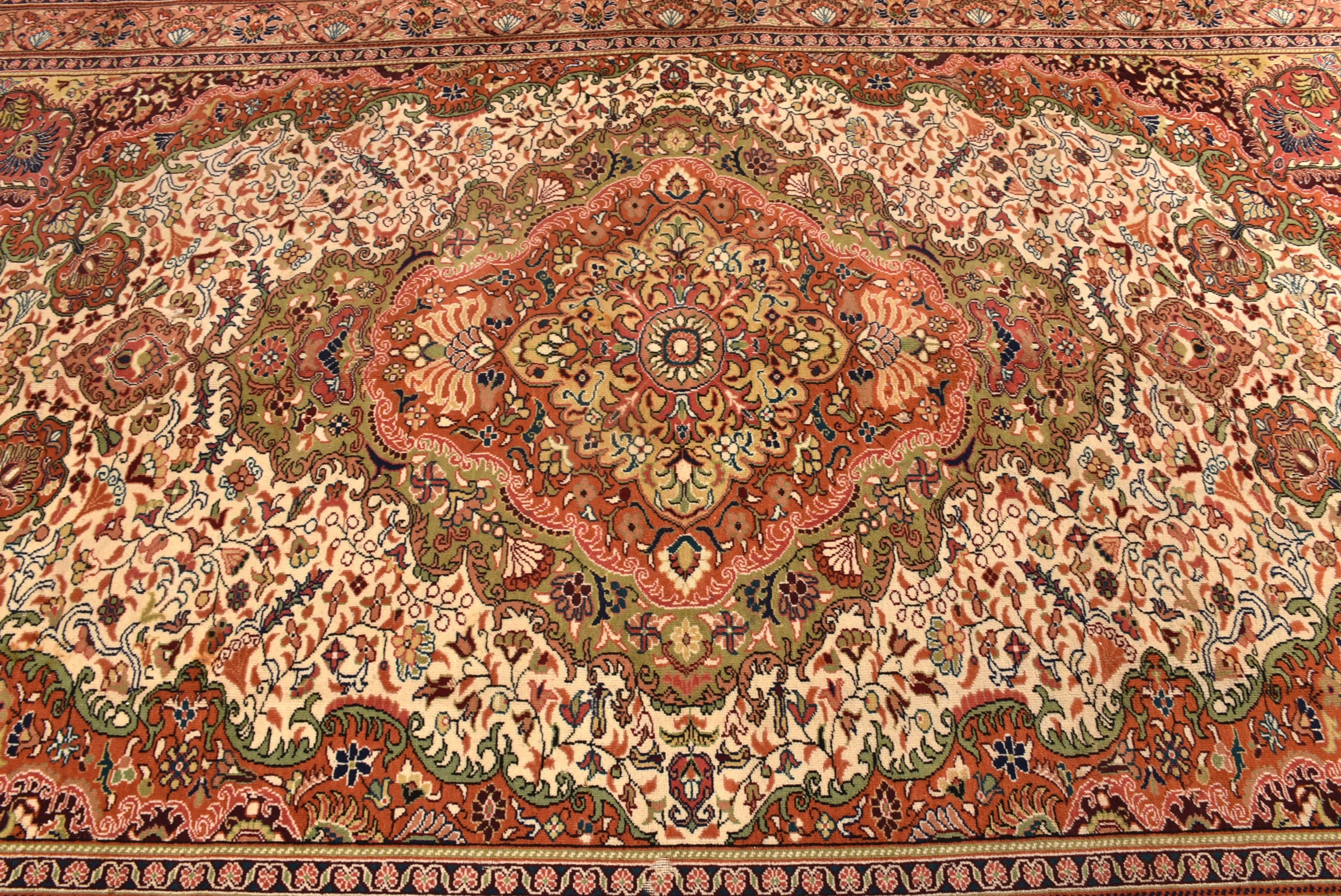 Salon Halıları, Antika Halılar, Türk Halıları, Yatak Odası Halısı, Estetik Halılar, Vintage Halı, 6.4x9.8 ft Büyük Halı, Turuncu Oushak Halıları, Oushak Halıları