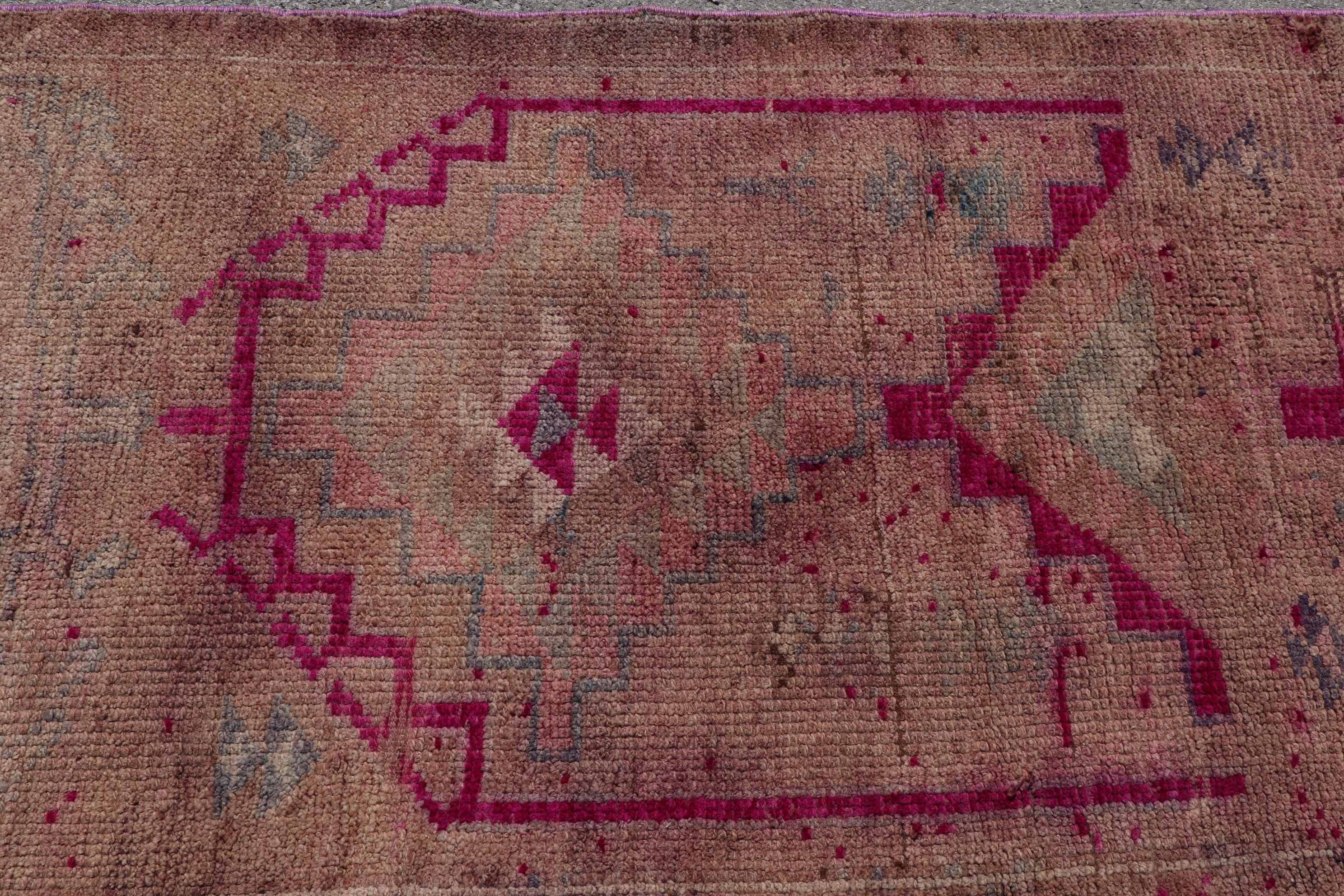 Turkish Rug, 2.8x11.4 ft Runner Rugs, Office Rug, Stair Rugs, Rugs for Hallway, Beige Oriental Rug, Vintage Rug, Oriental Rugs, Antique Rug